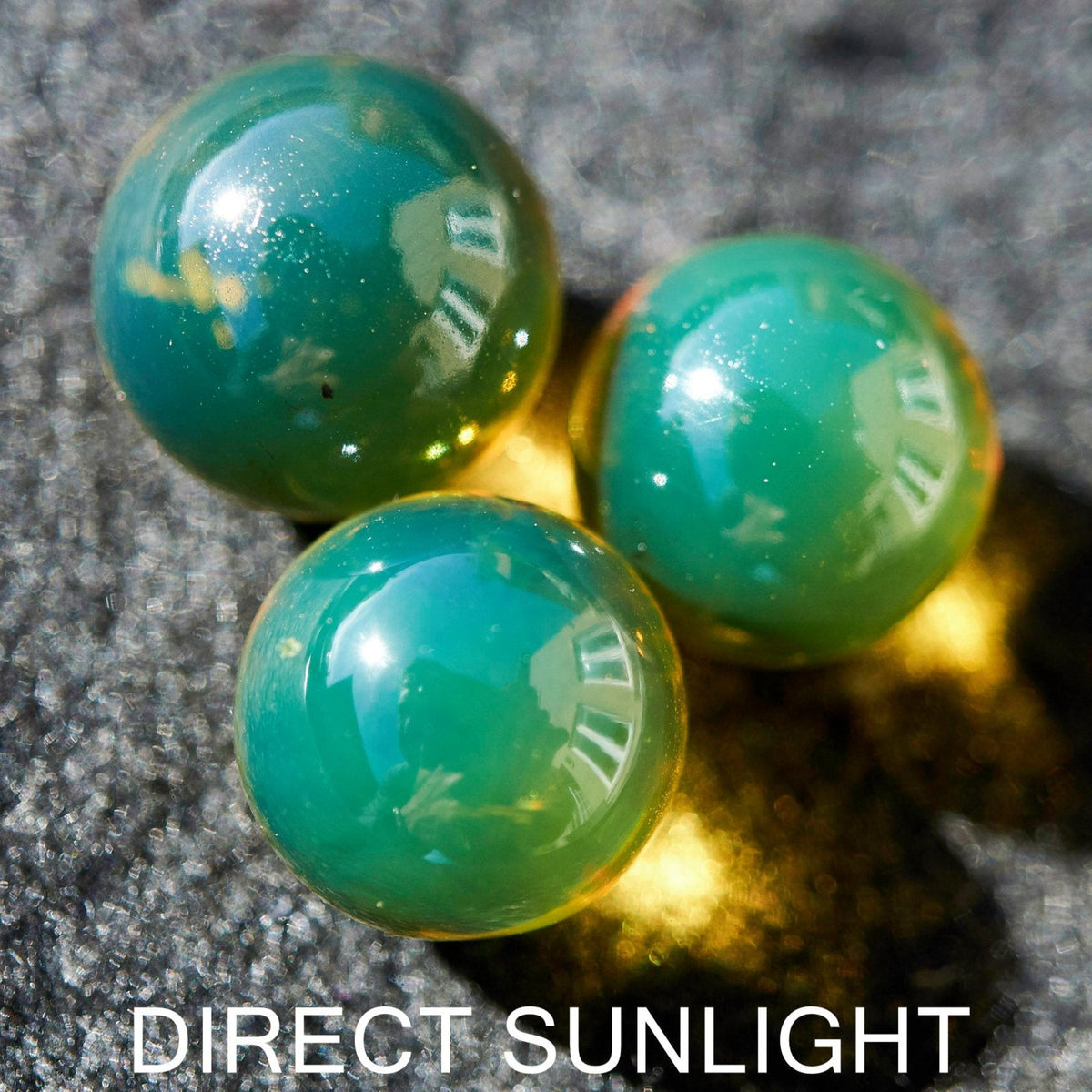 Blue Green Amber Beads bundle set of Qty. 3 Dominican Amber SET #3 - Larimar Creations