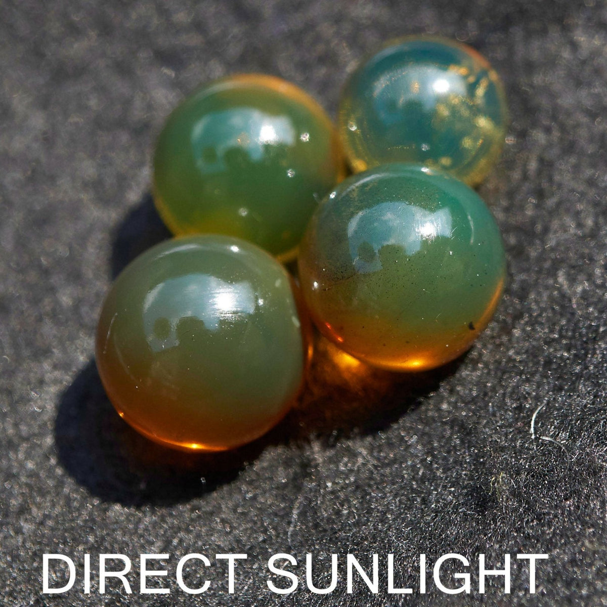 Blue Green Amber Beads bundle set of Qty. 4 Dominican Amber SET #4 - Larimar Creations