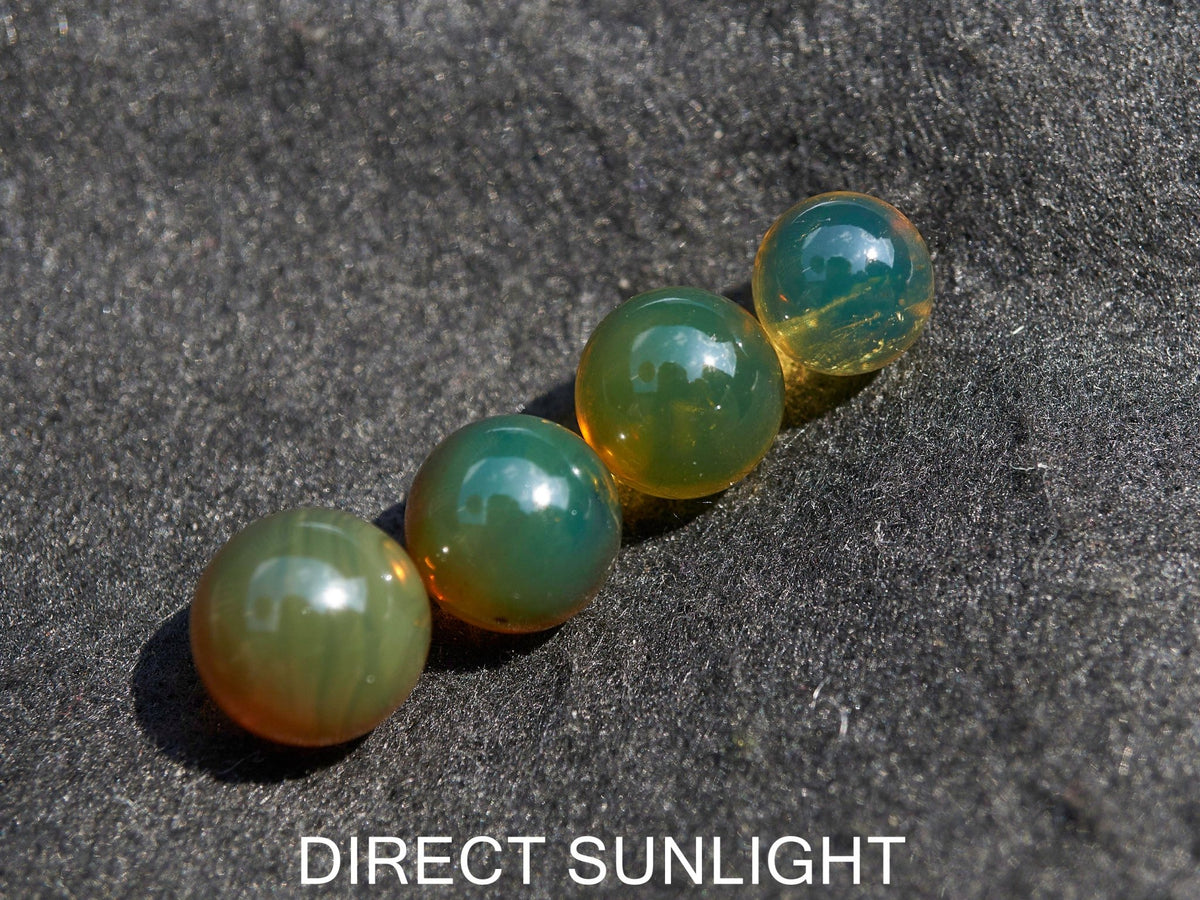 Blue Green Amber Beads bundle set of Qty. 4 Dominican Amber SET #4 - Larimar Creations