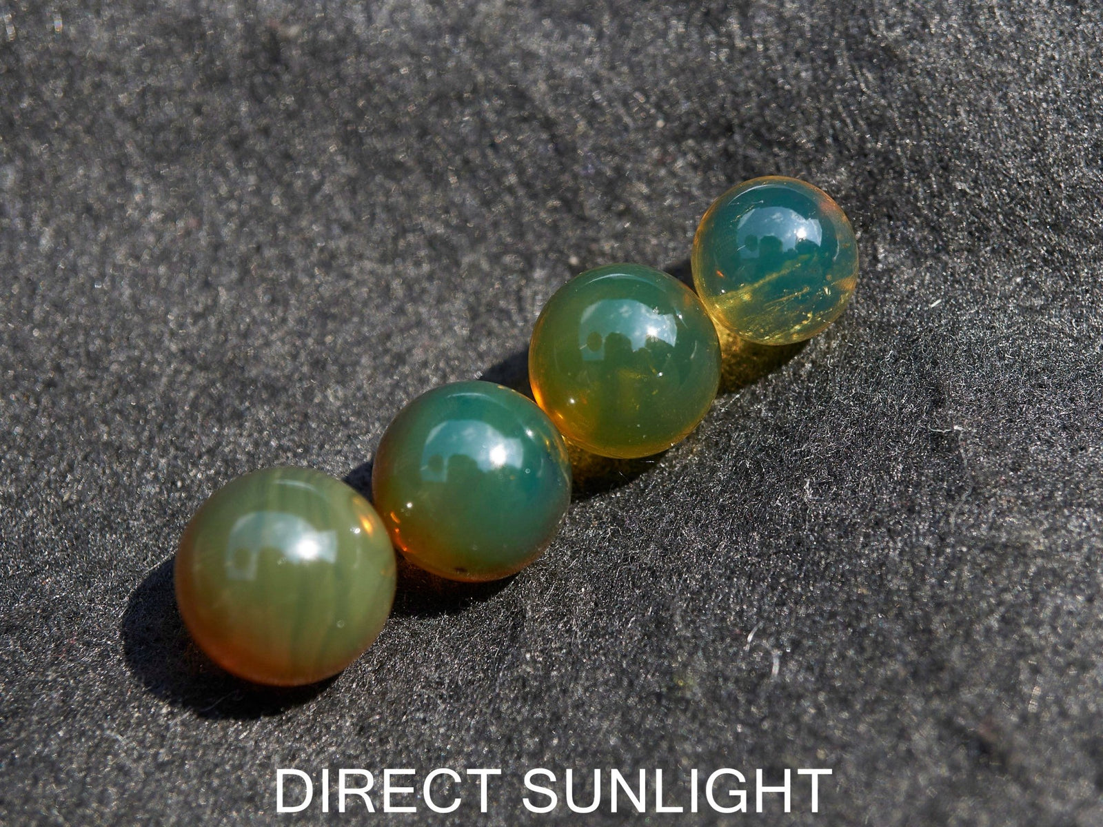 Blue Green Amber Beads bundle set of Qty. 4 Dominican Amber SET #4 - Larimar Creations