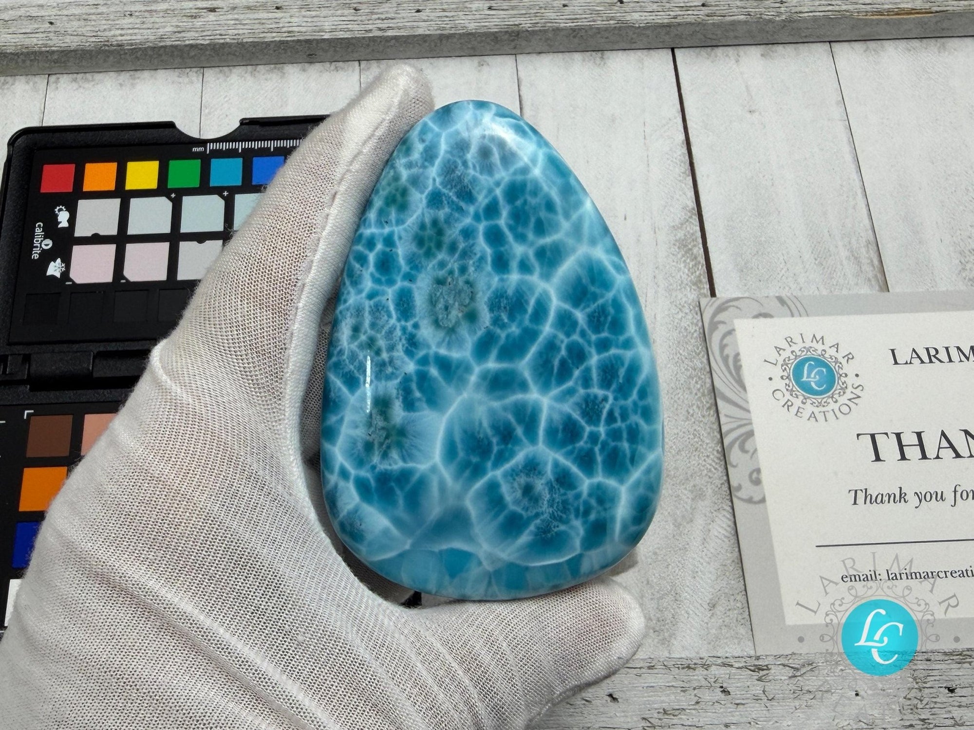 Collector - Grade Larimar Specimen | Ultra High Quality Dominican Stone - Larimar Creations