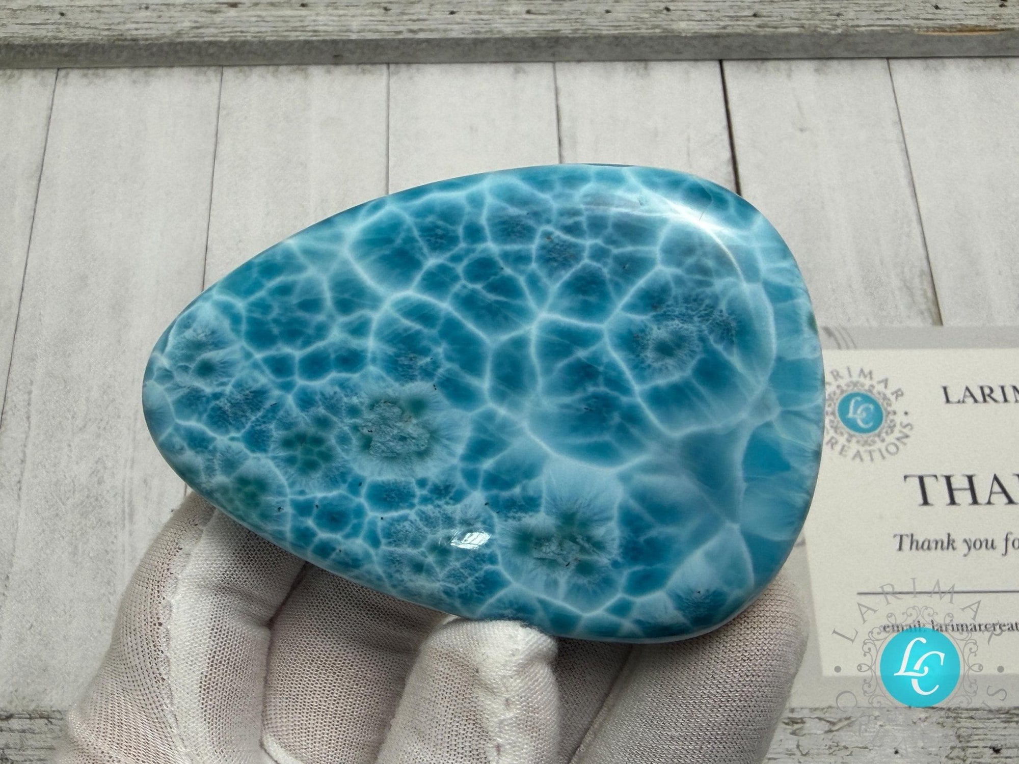Collector - Grade Larimar Specimen | Ultra High Quality Dominican Stone - Larimar Creations