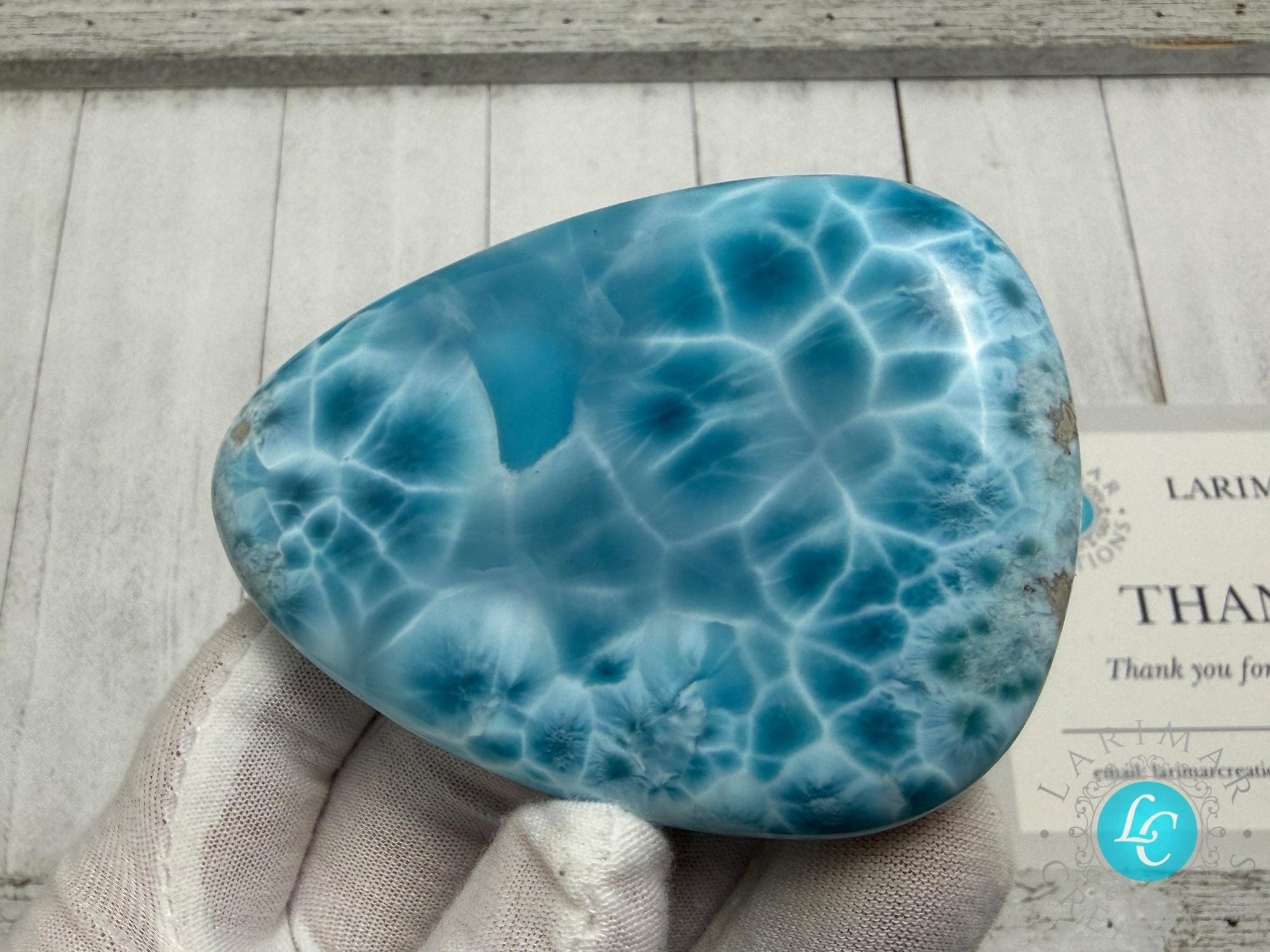 Collector - Grade Larimar Specimen | Ultra High Quality Dominican Stone - Larimar Creations