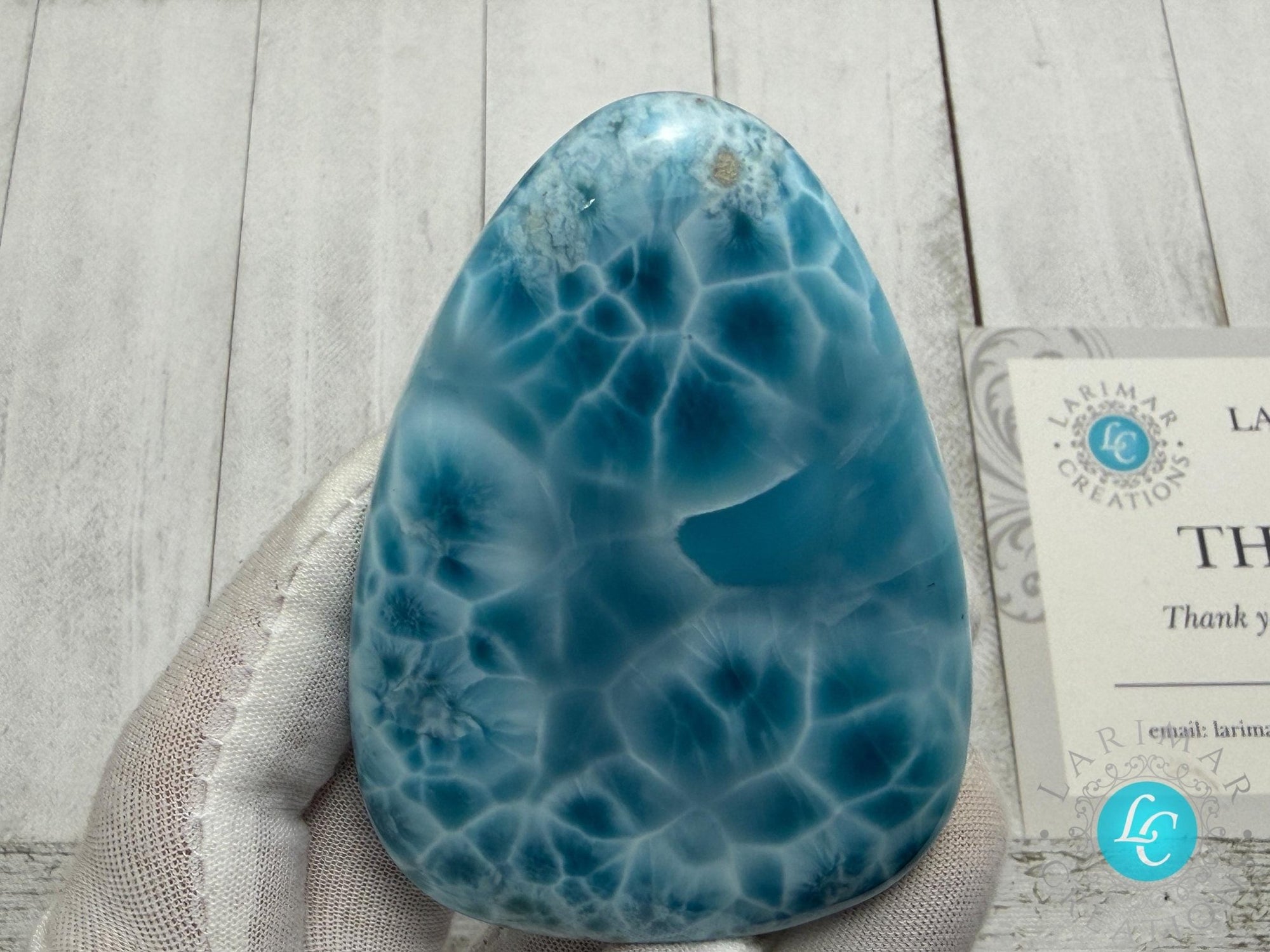 Collector - Grade Larimar Specimen | Ultra High Quality Dominican Stone - Larimar Creations