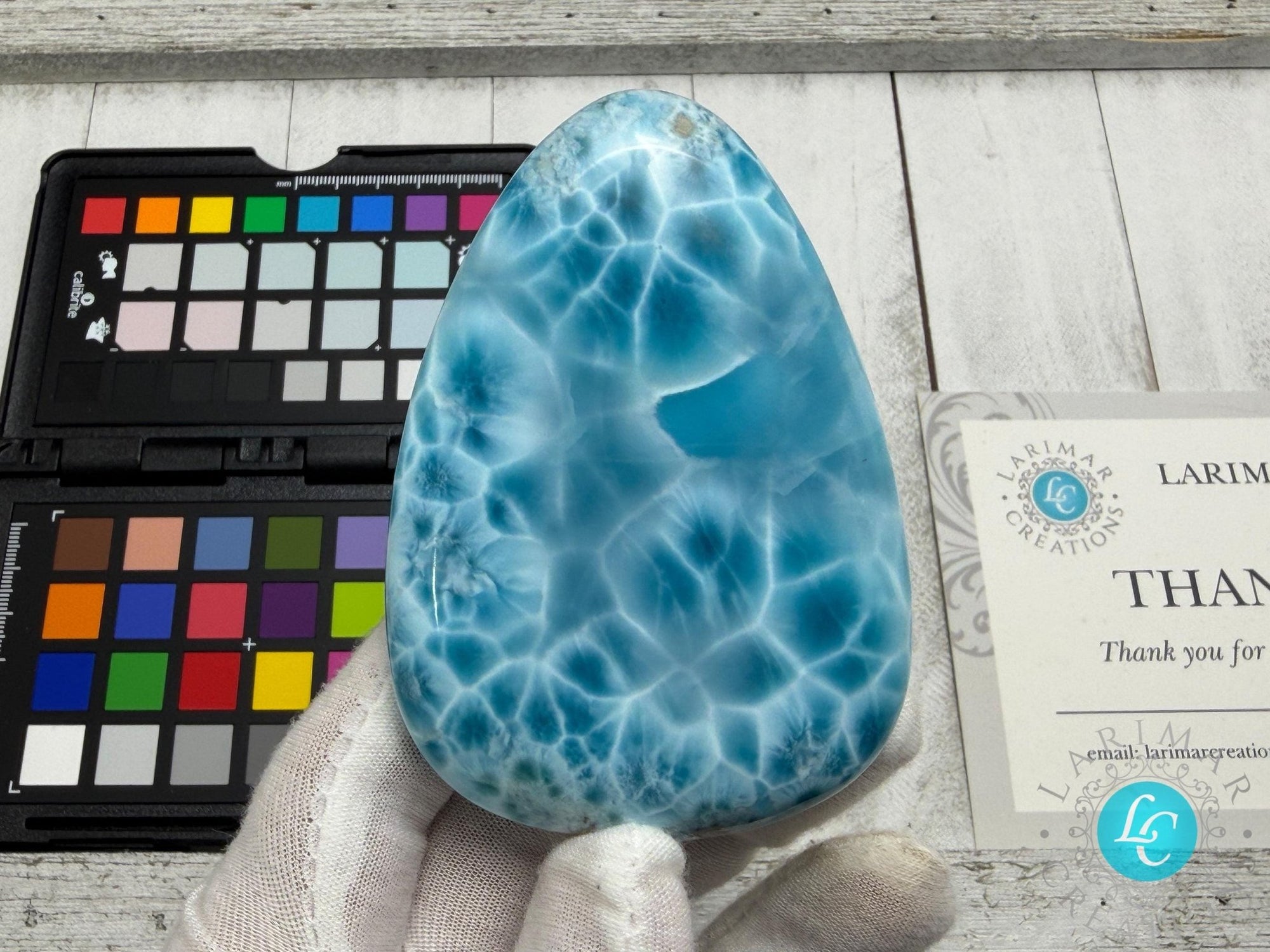 Collector - Grade Larimar Specimen | Ultra High Quality Dominican Stone - Larimar Creations