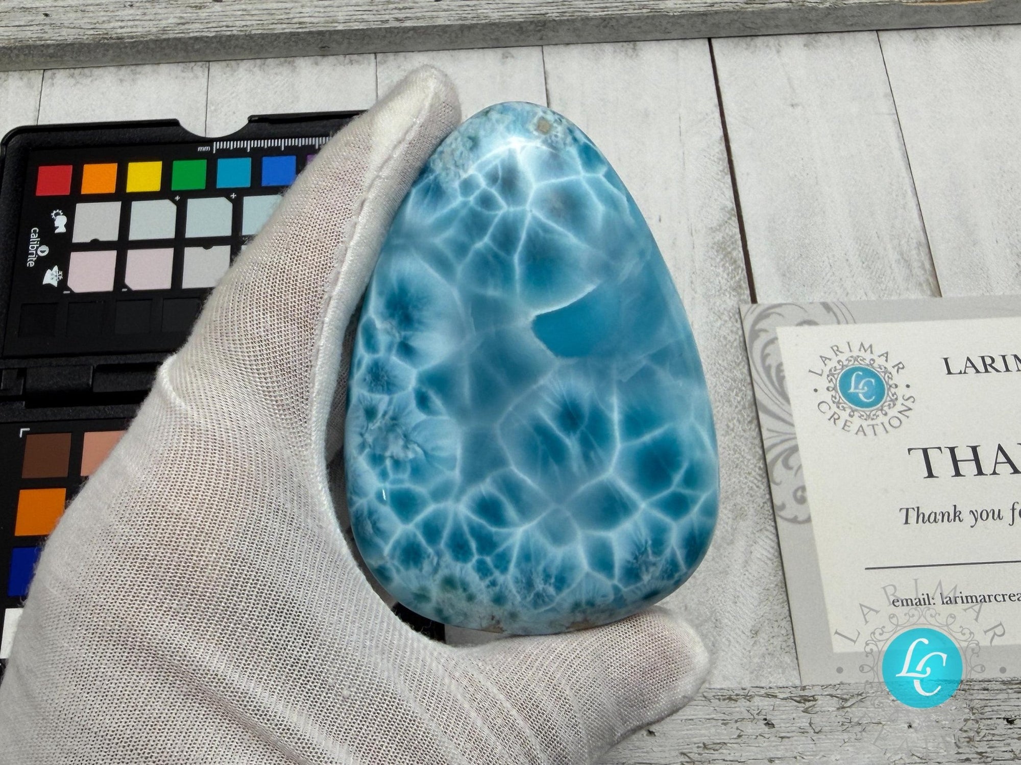 Collector - Grade Larimar Specimen | Ultra High Quality Dominican Stone - Larimar Creations