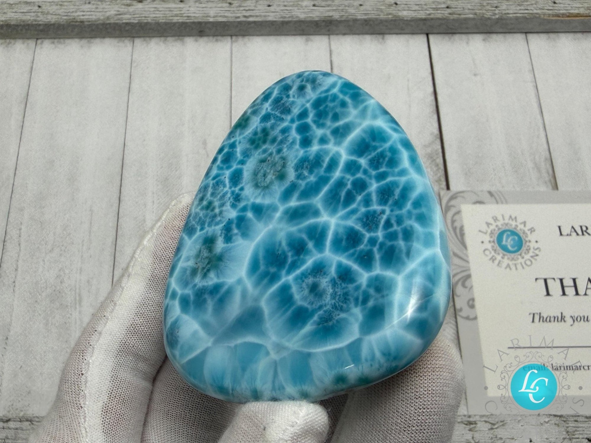 Collector - Grade Larimar Specimen | Ultra High Quality Dominican Stone - Larimar Creations
