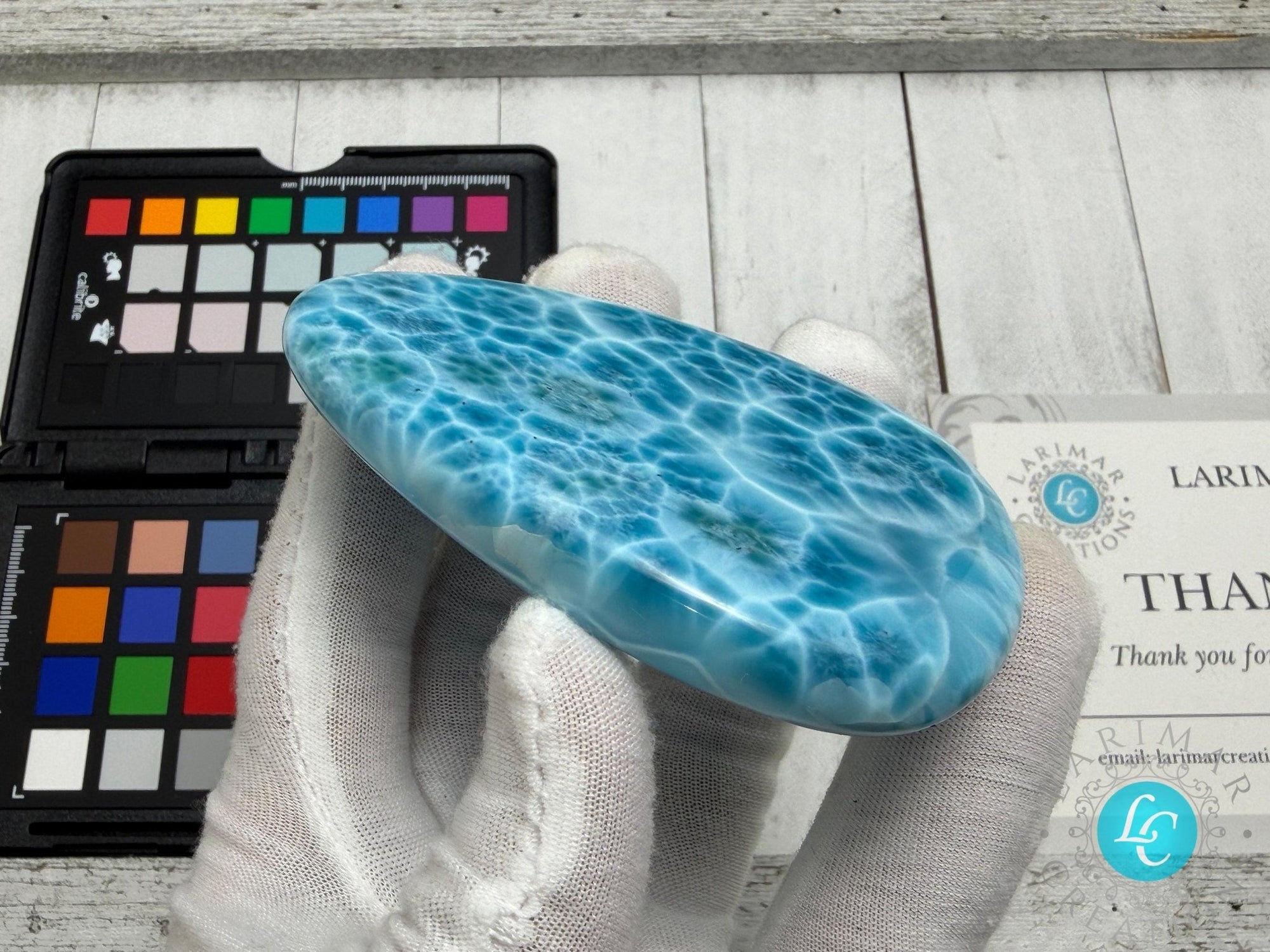 Collector - Grade Larimar Specimen | Ultra High Quality Dominican Stone - Larimar Creations