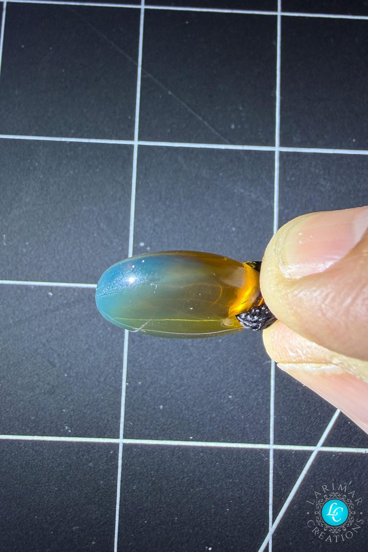 Dominican Blue Amber Necklace, Natural round Amber rope - Larimar Creations