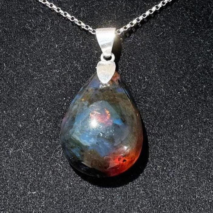 Dominican Blue amber Pendant - Larimar Creations