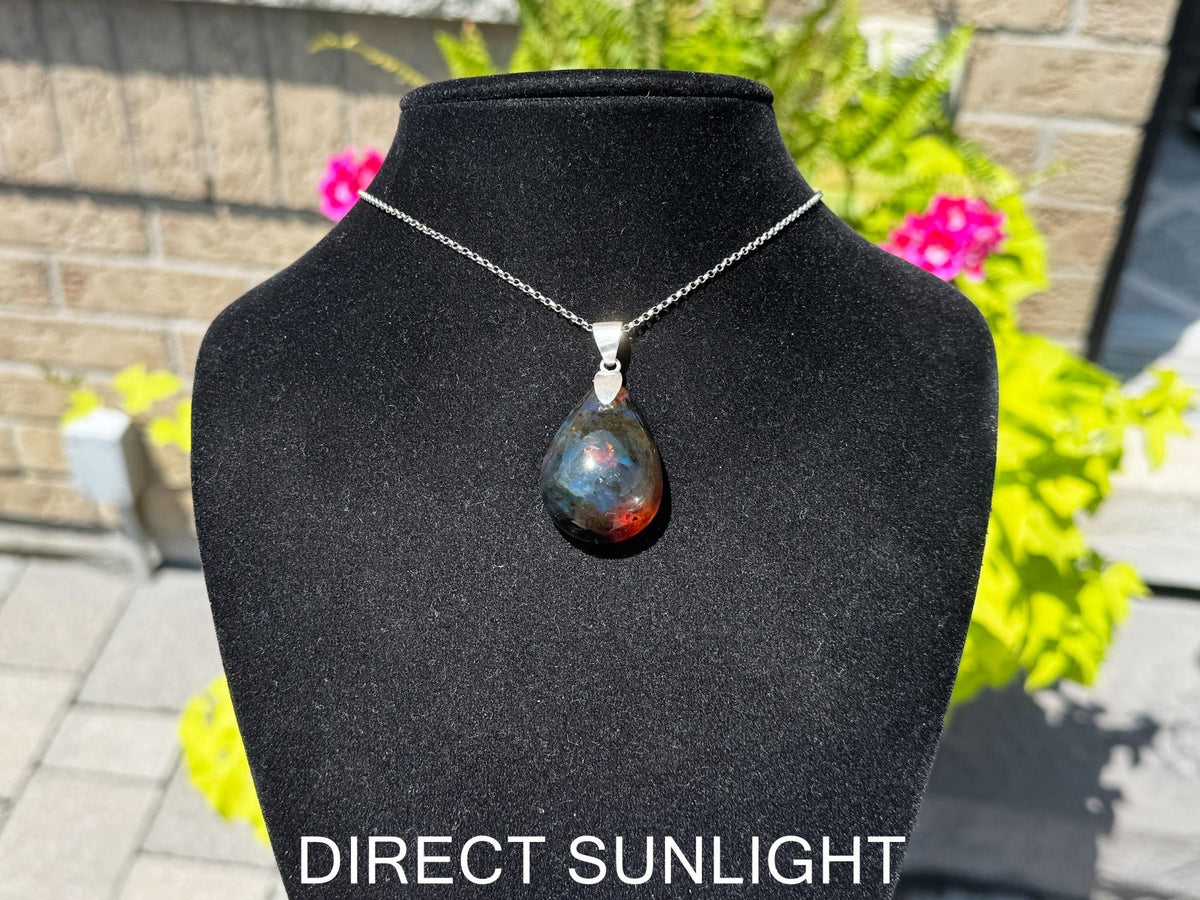 Dominican Blue amber Pendant - Larimar Creations