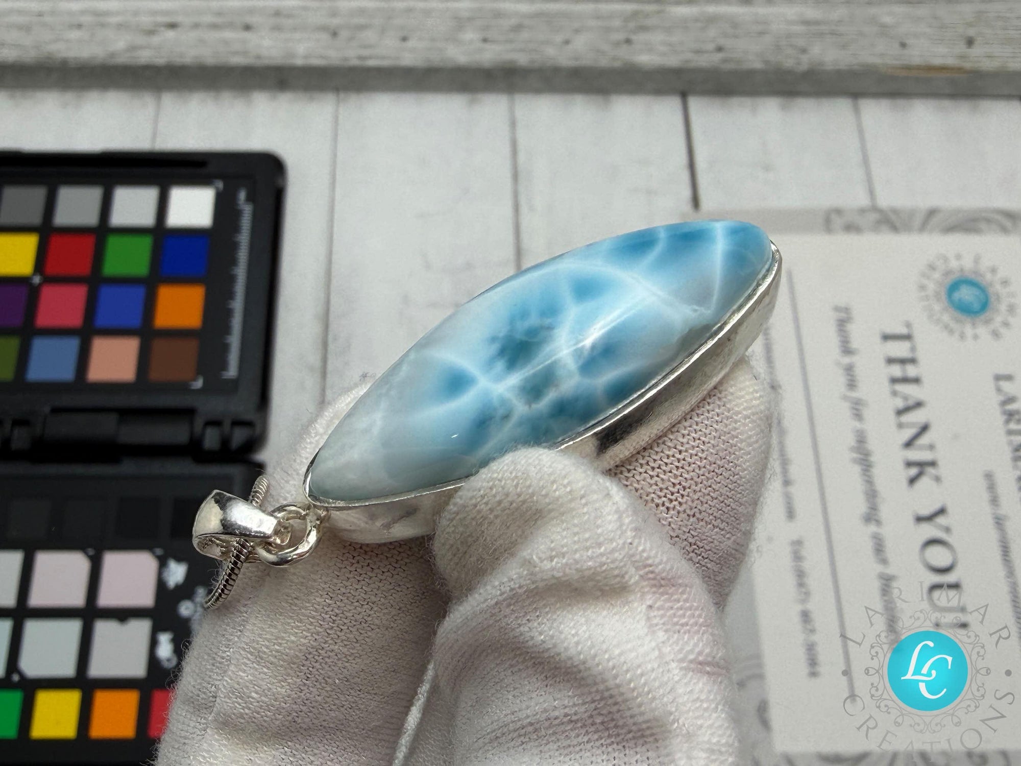 AAA Larimar Pendant big teardrop Larimar Necklace , Larimar blue polished teardrop larimar Pendant , blue larimar pendant