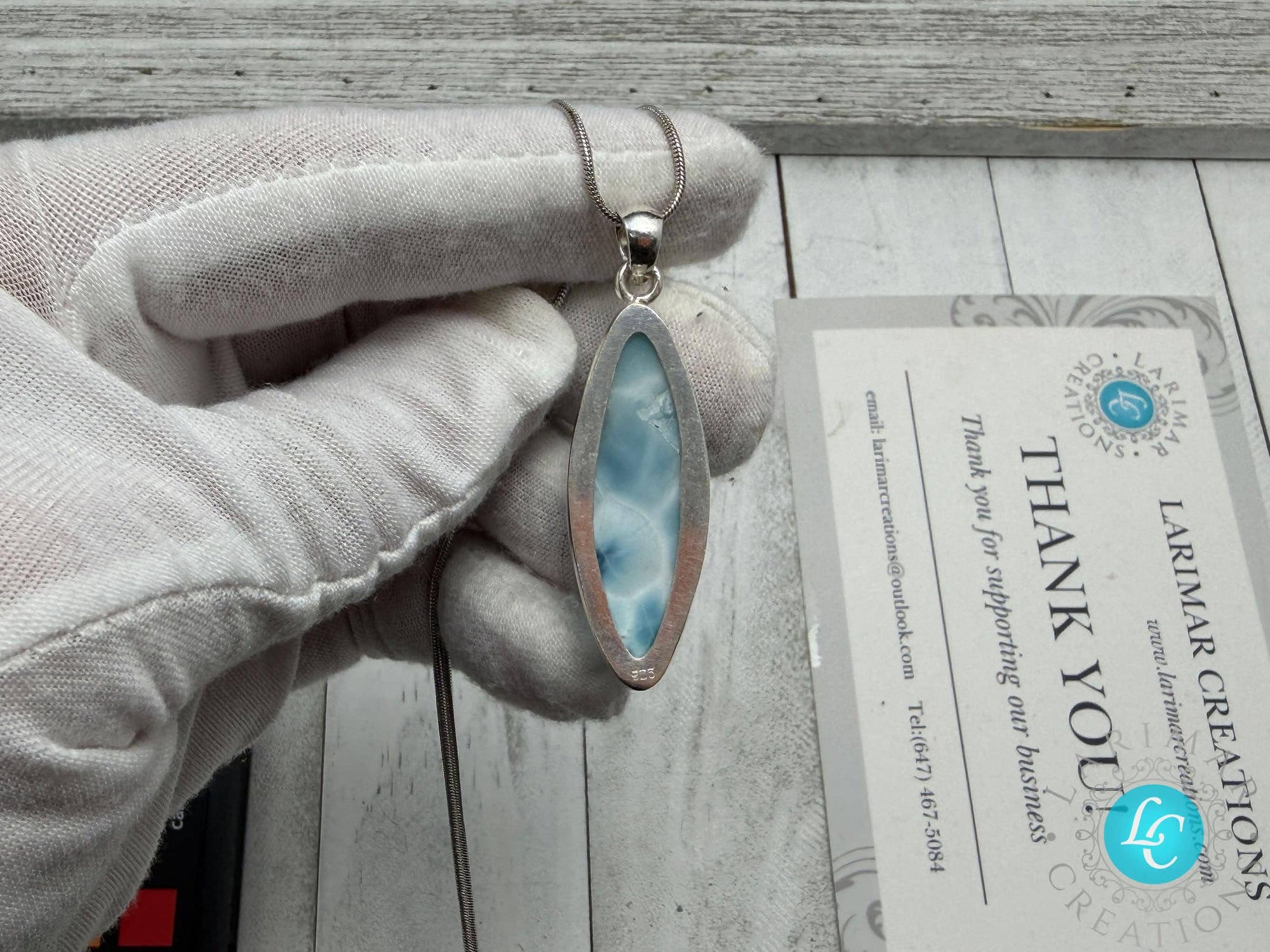 AAA Larimar Pendant big teardrop Larimar Necklace , Larimar blue polished teardrop larimar Pendant , blue larimar pendant