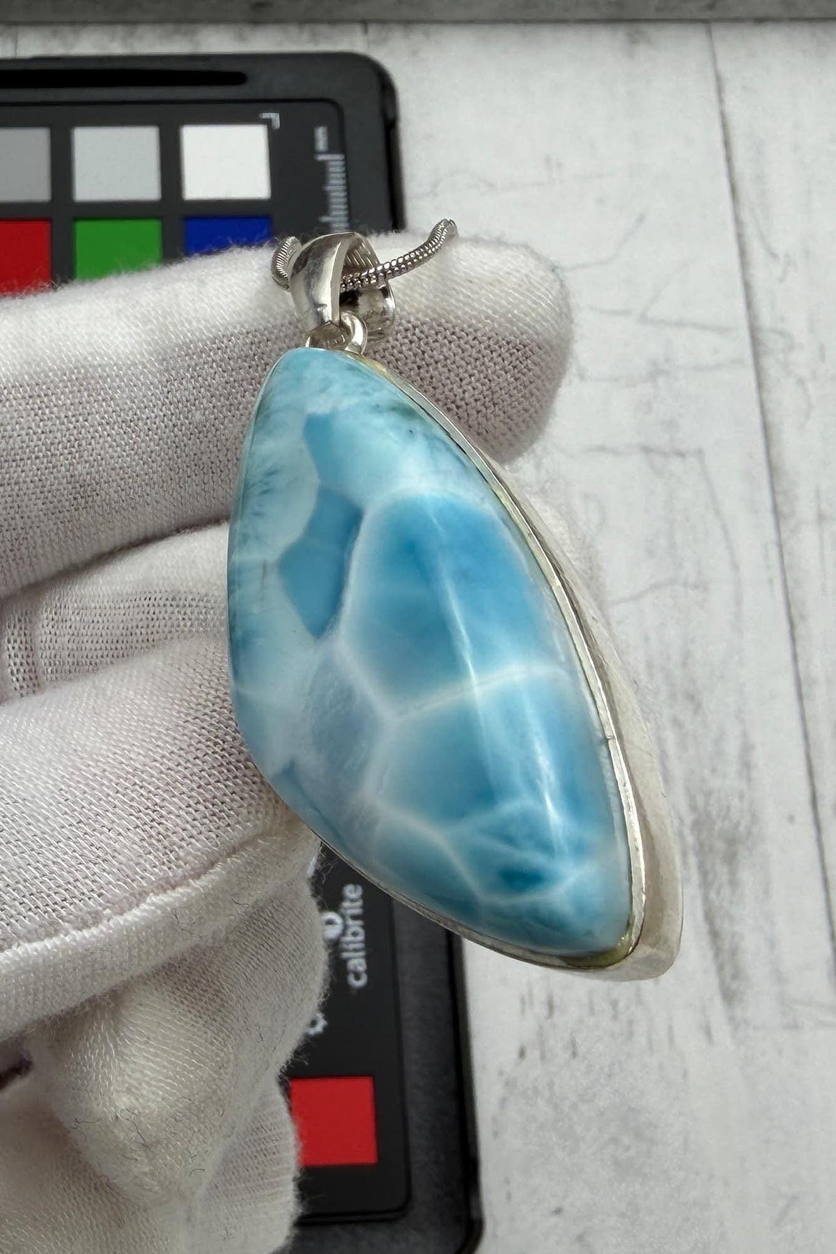 Ocean Blue Statement Necklace, 21st Birthday Gift for Her, Rare Dominican Larimar Luxury Jewelry