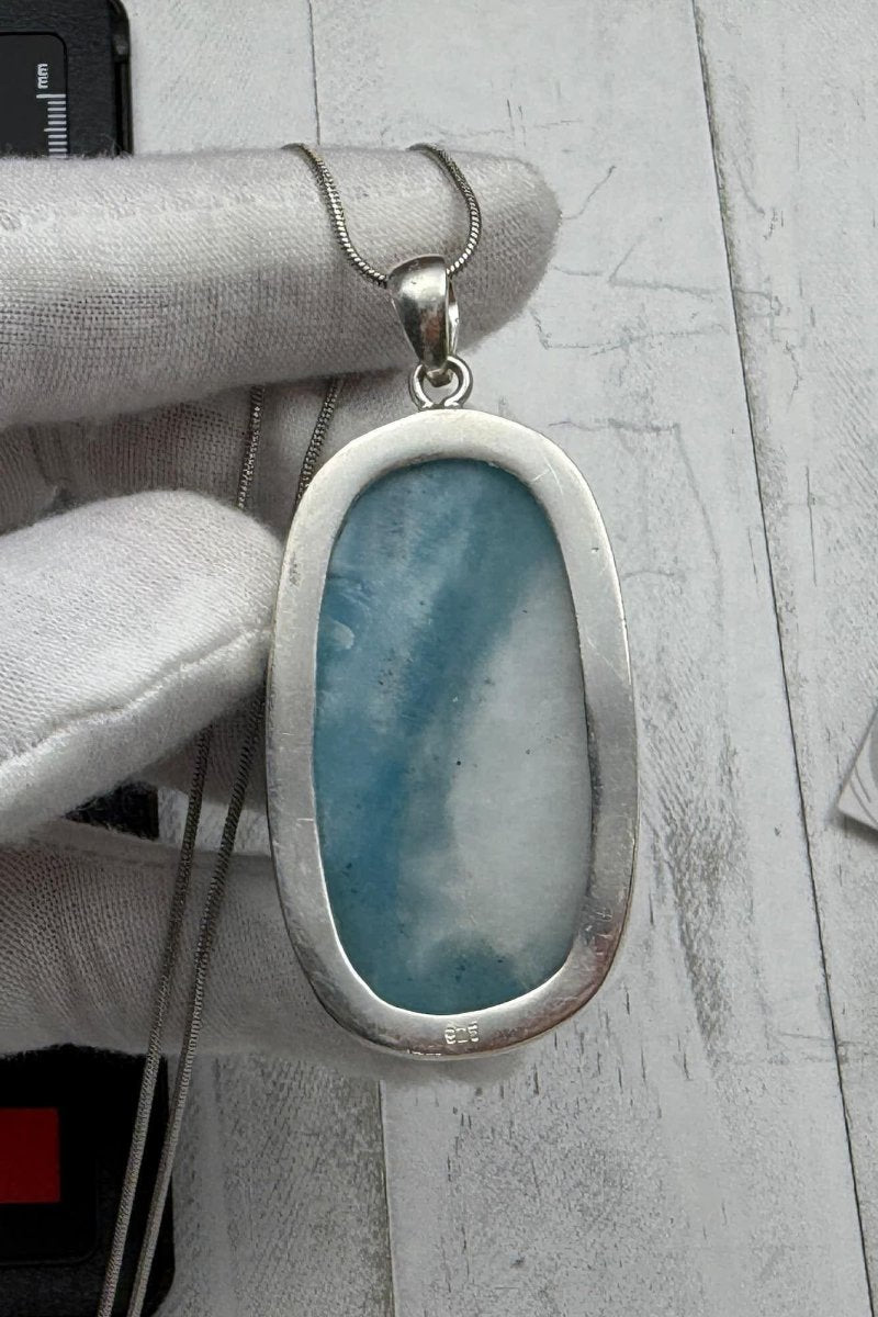 Large AAA Dominican Larimar Pendant - Larimar Creations