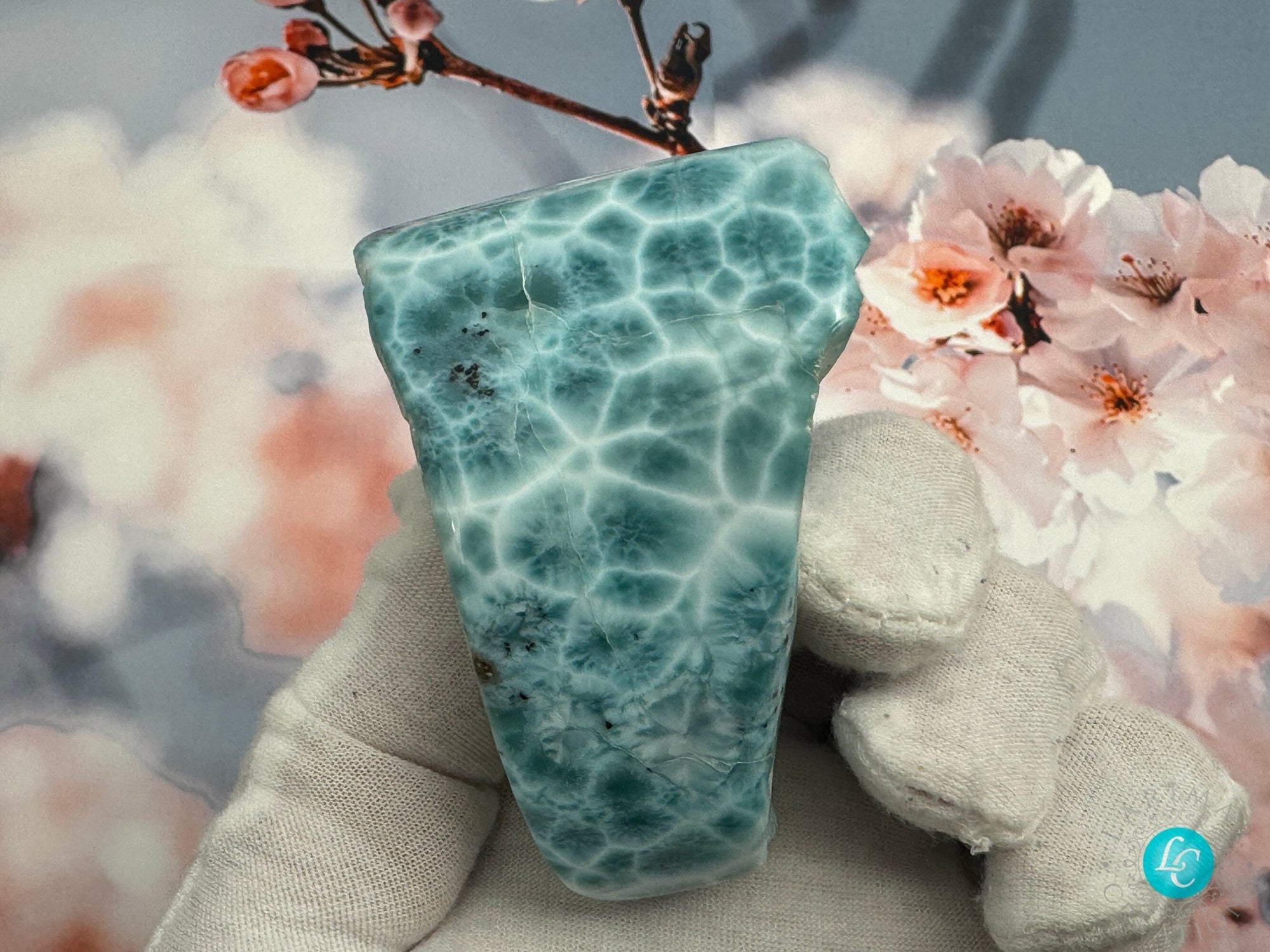 Larimar Cabochon all sides polished Larimar turtleback quality authentic dominican larimar top quality AAA cabochon, 200g