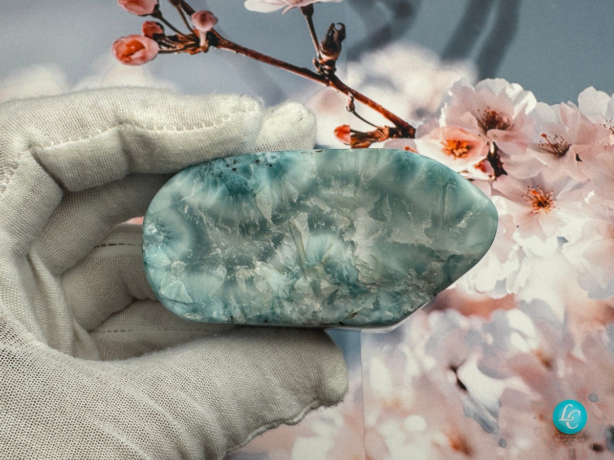 Larimar Cabochon all sides polished Larimar turtleback quality authentic dominican larimar top quality AAA cabochon, 200g