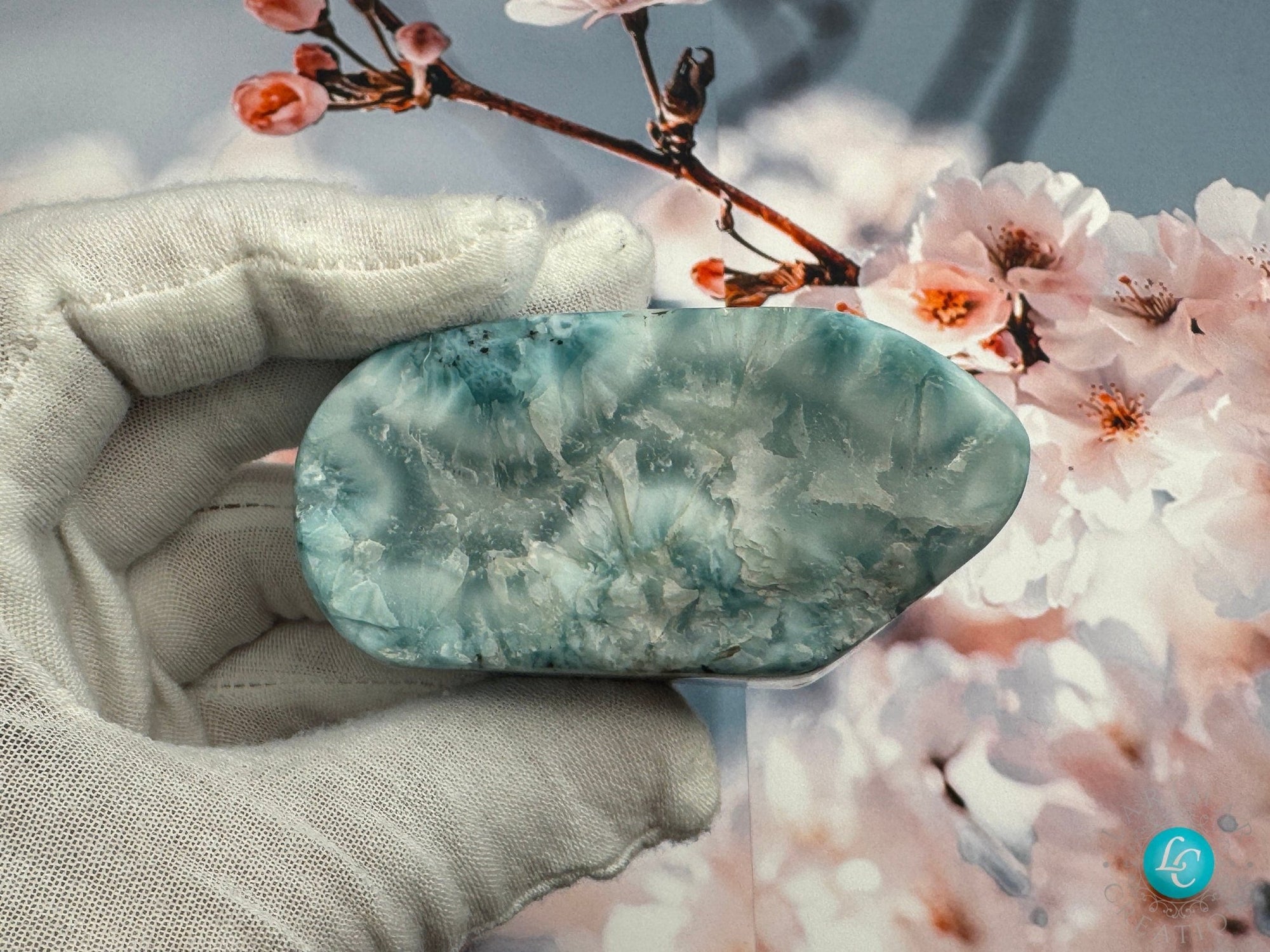 Larimar Cabochon all sides polished Larimar turtleback quality authentic dominican larimar top quality AAA cabochon, 200g