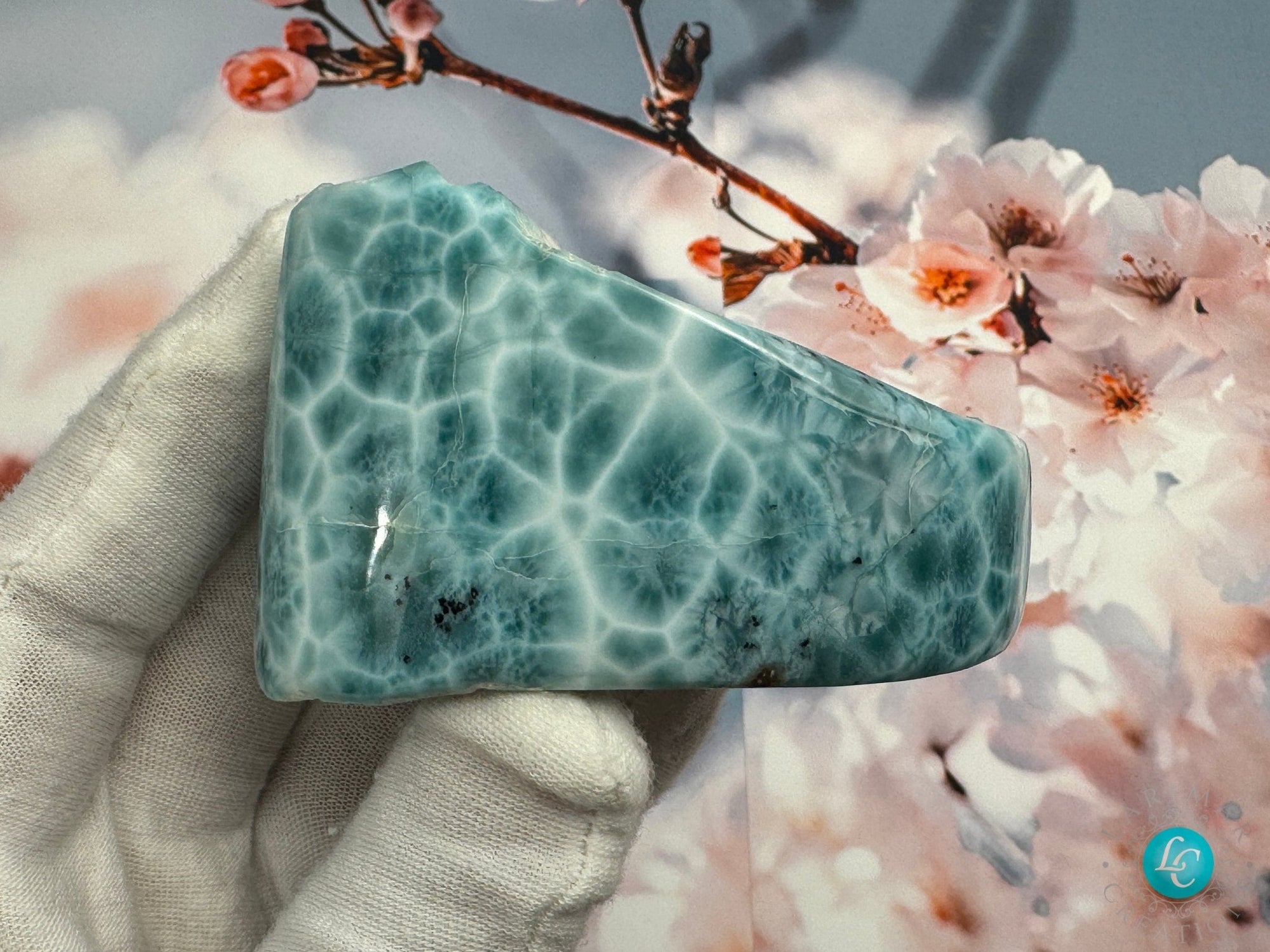 Larimar Cabochon all sides polished Larimar turtleback quality authentic dominican larimar top quality AAA cabochon, 200g