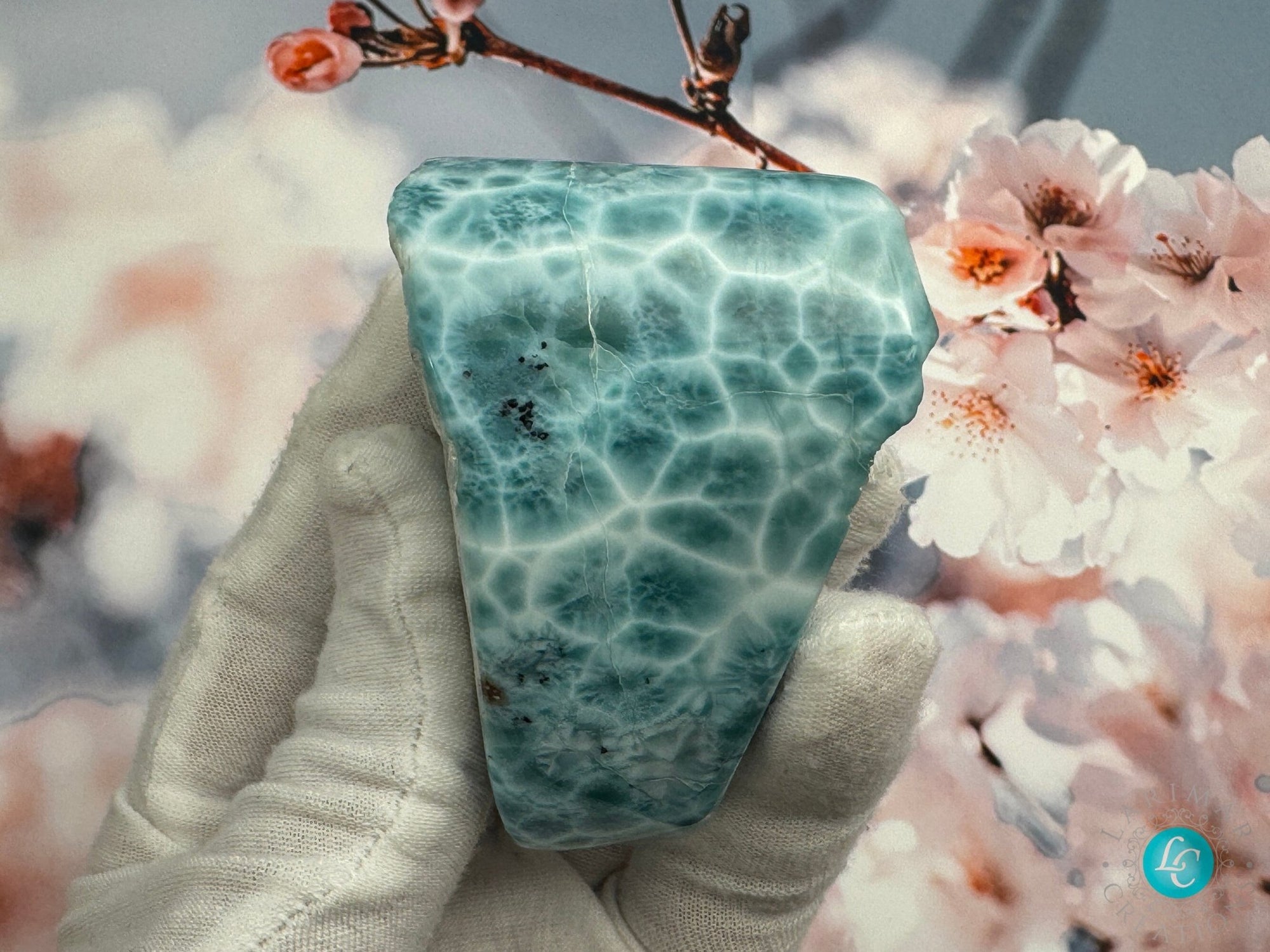 Larimar Cabochon all sides polished Larimar turtleback quality authentic dominican larimar top quality AAA cabochon, 200g