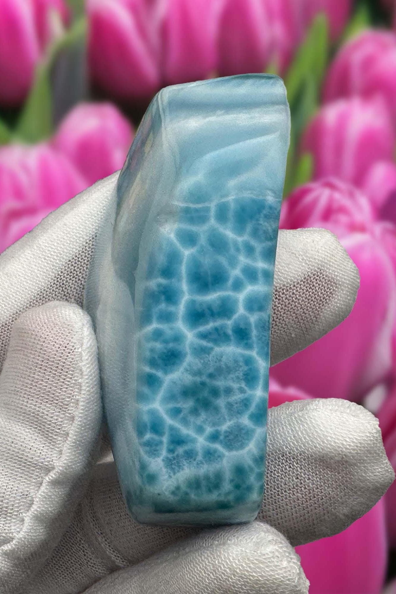 Larimar Cabochon Blue Atlantis Stone Collector's - Larimar Creations