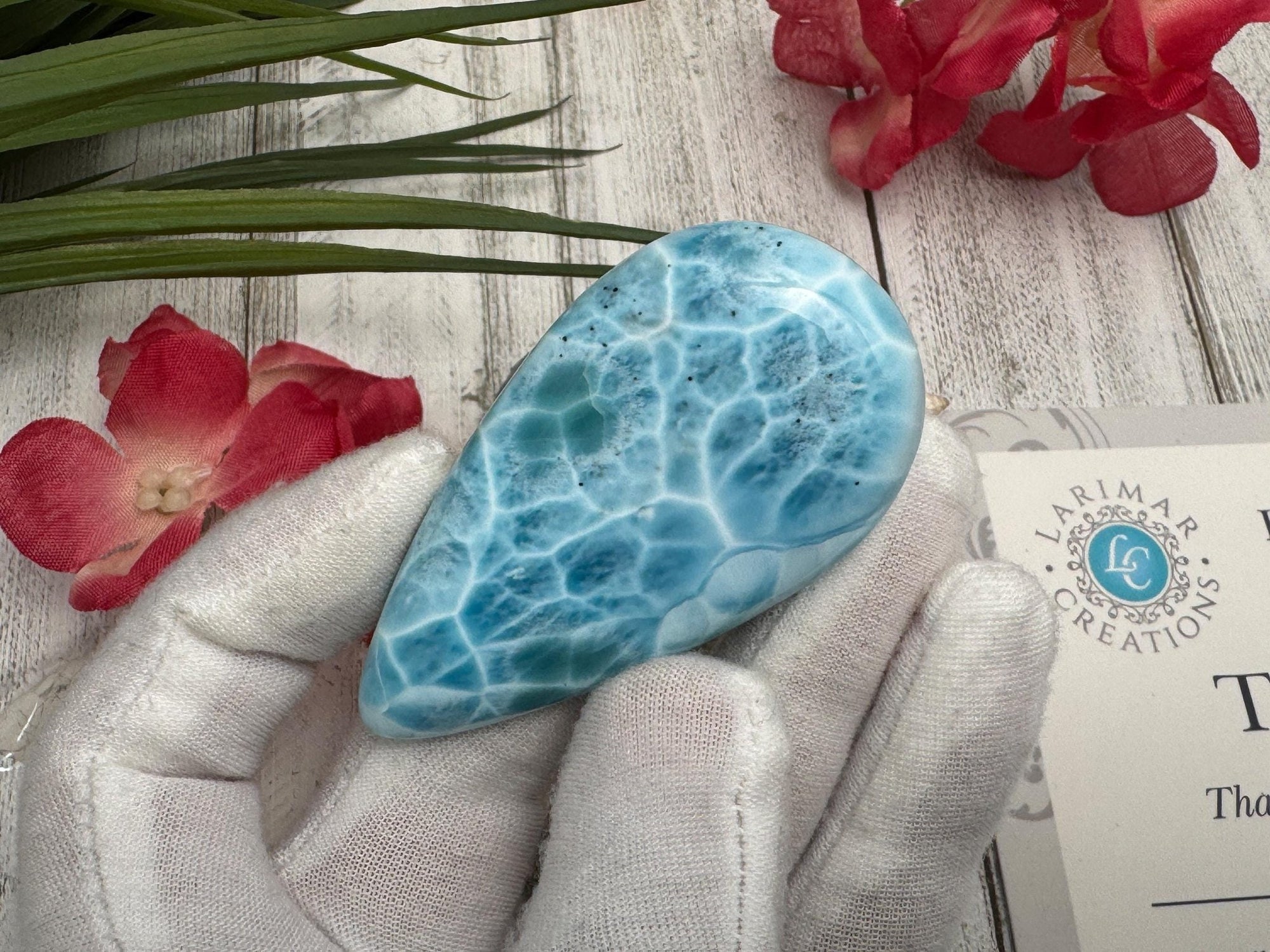 Larimar Cabochon Stone, super blue large Larimar, Natural Larimar Dominican, Hi Quality 202.5 carats cabochon, Collector&#39;s