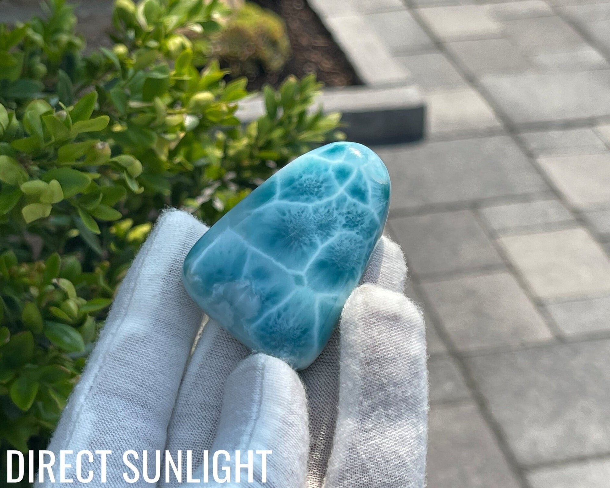 Quality Larimar Cabochon high quality AAAA - Genuine cabochon - dominica larimar - Perfect for Jewelry Making and Collecting