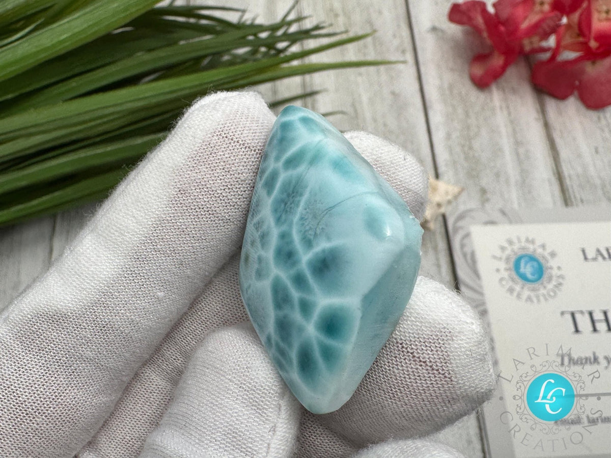 AAAA super blue Larimar, Larimar hi-quality Dominican blue Larimar, Dominican Larimar collector's gift cabochon gemstone