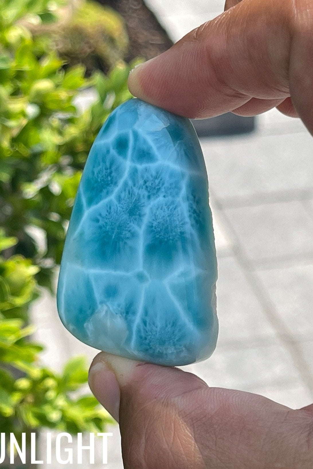 Quality Larimar Cabochon high quality AAAA - Genuine cabochon - dominica larimar - Perfect for Jewelry Making and Collecting