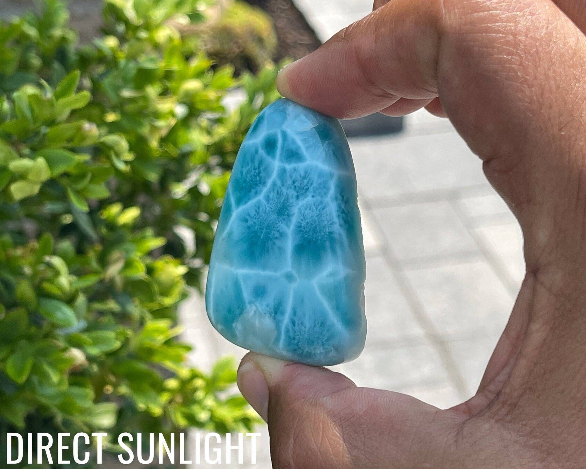 Quality Larimar Cabochon high quality AAAA - Genuine cabochon - dominica larimar - Perfect for Jewelry Making and Collecting