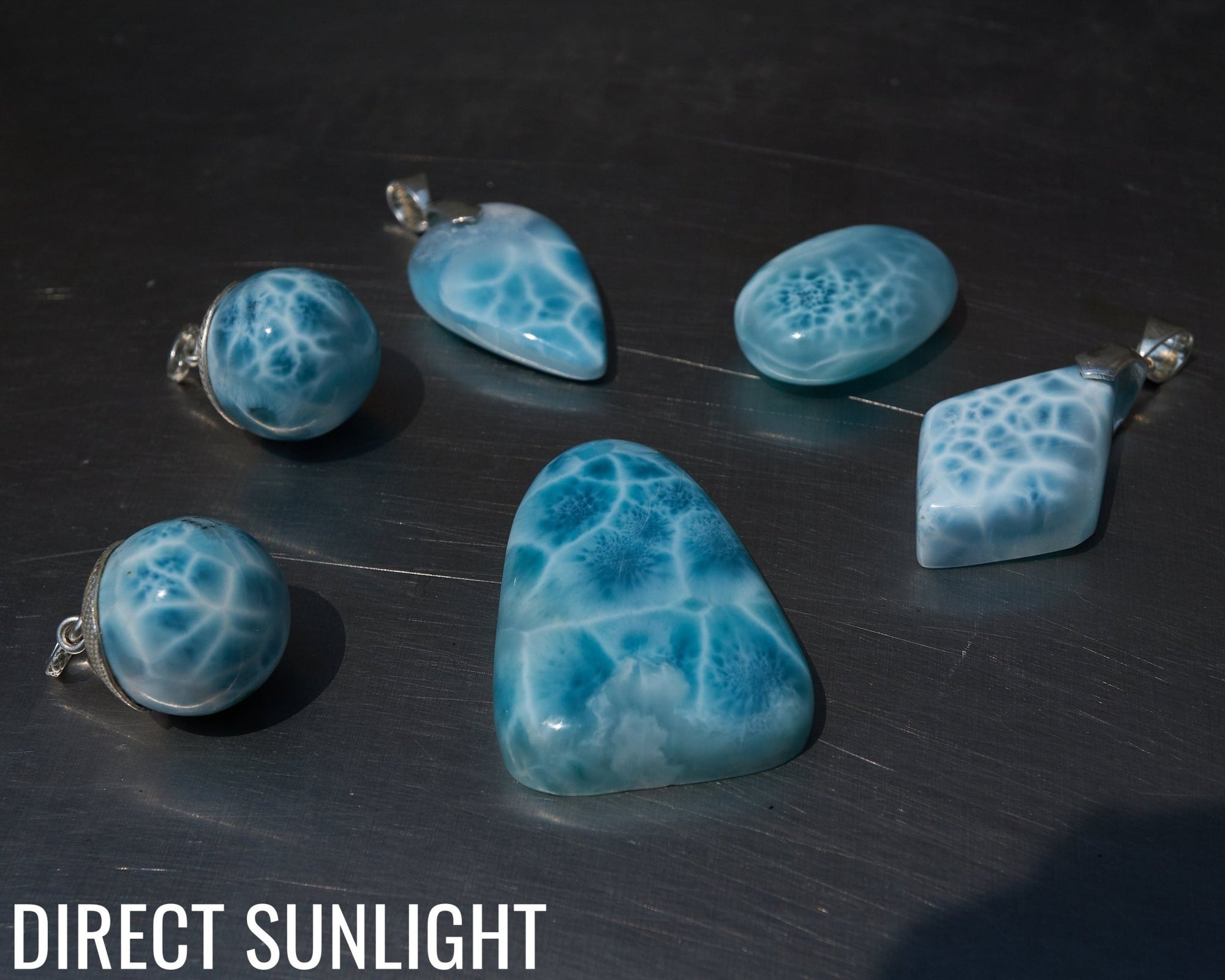 Quality Larimar Cabochon high quality AAAA - Genuine cabochon - dominica larimar - Perfect for Jewelry Making and Collecting