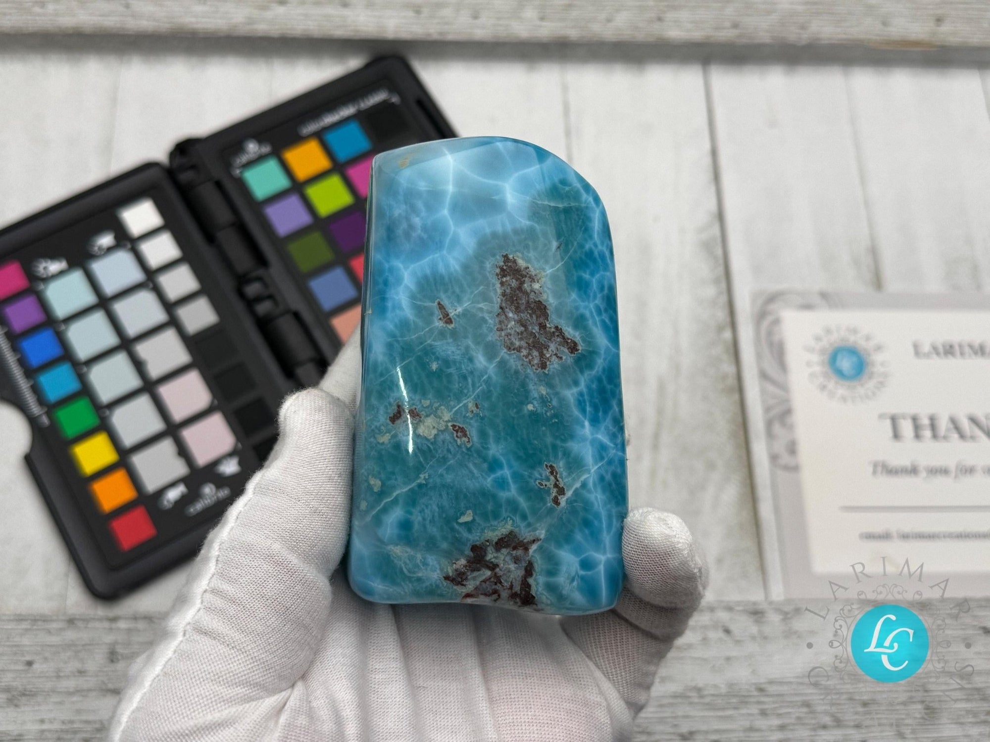 Larimar Cabochon Collector&#39;s Museum - Grade 367g - Larimar Creations