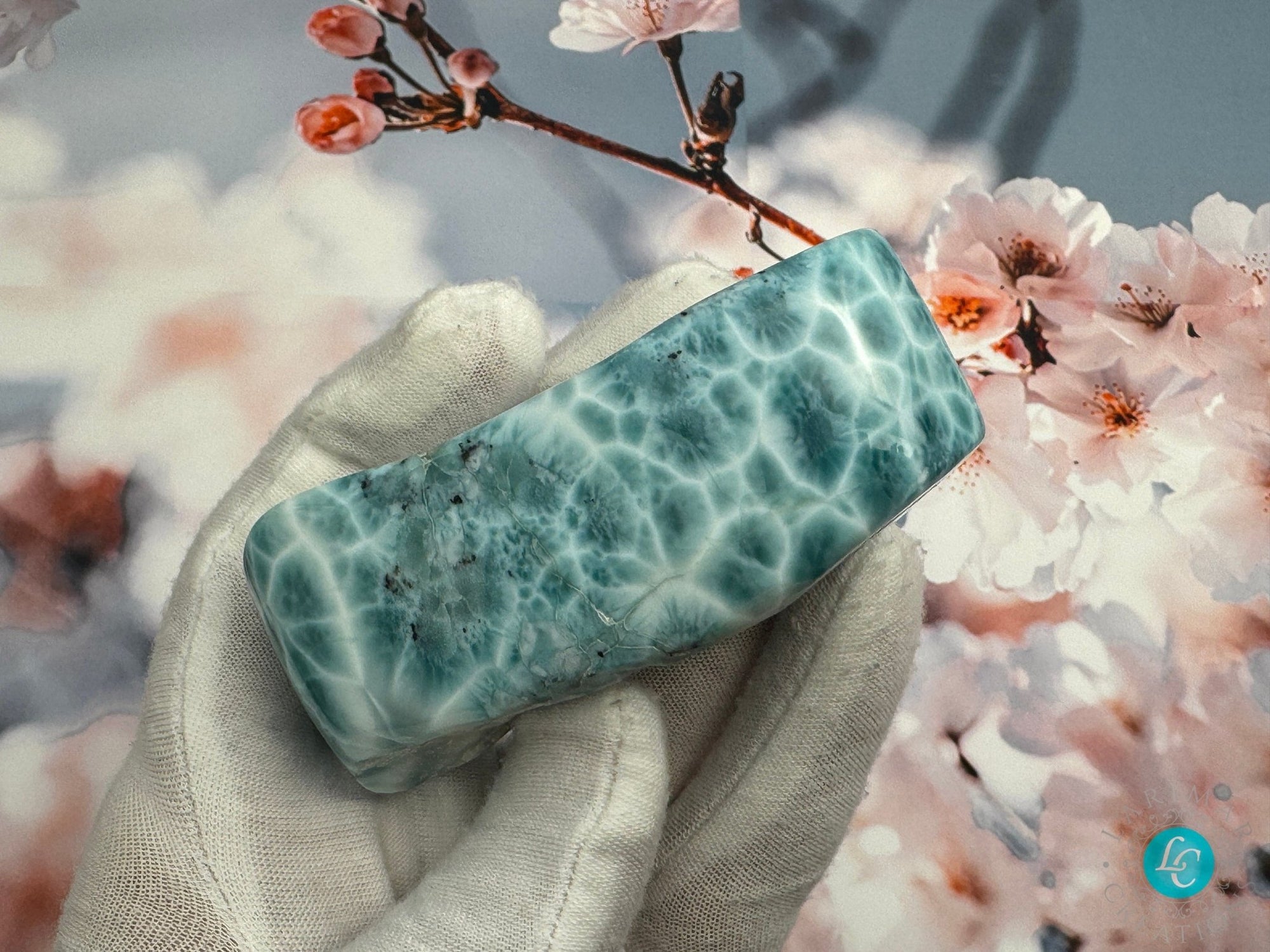 Larimar Cabochon Gemstone - Larimar Creations