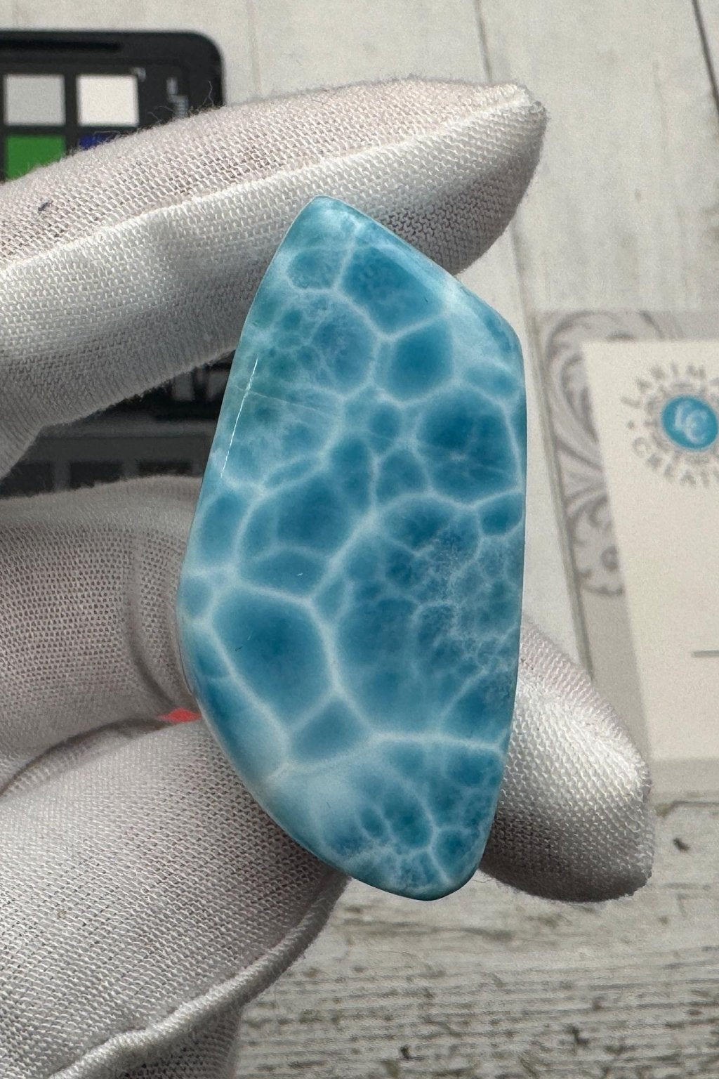 Larimar cabochon Gemstone Collector's - Larimar Creations