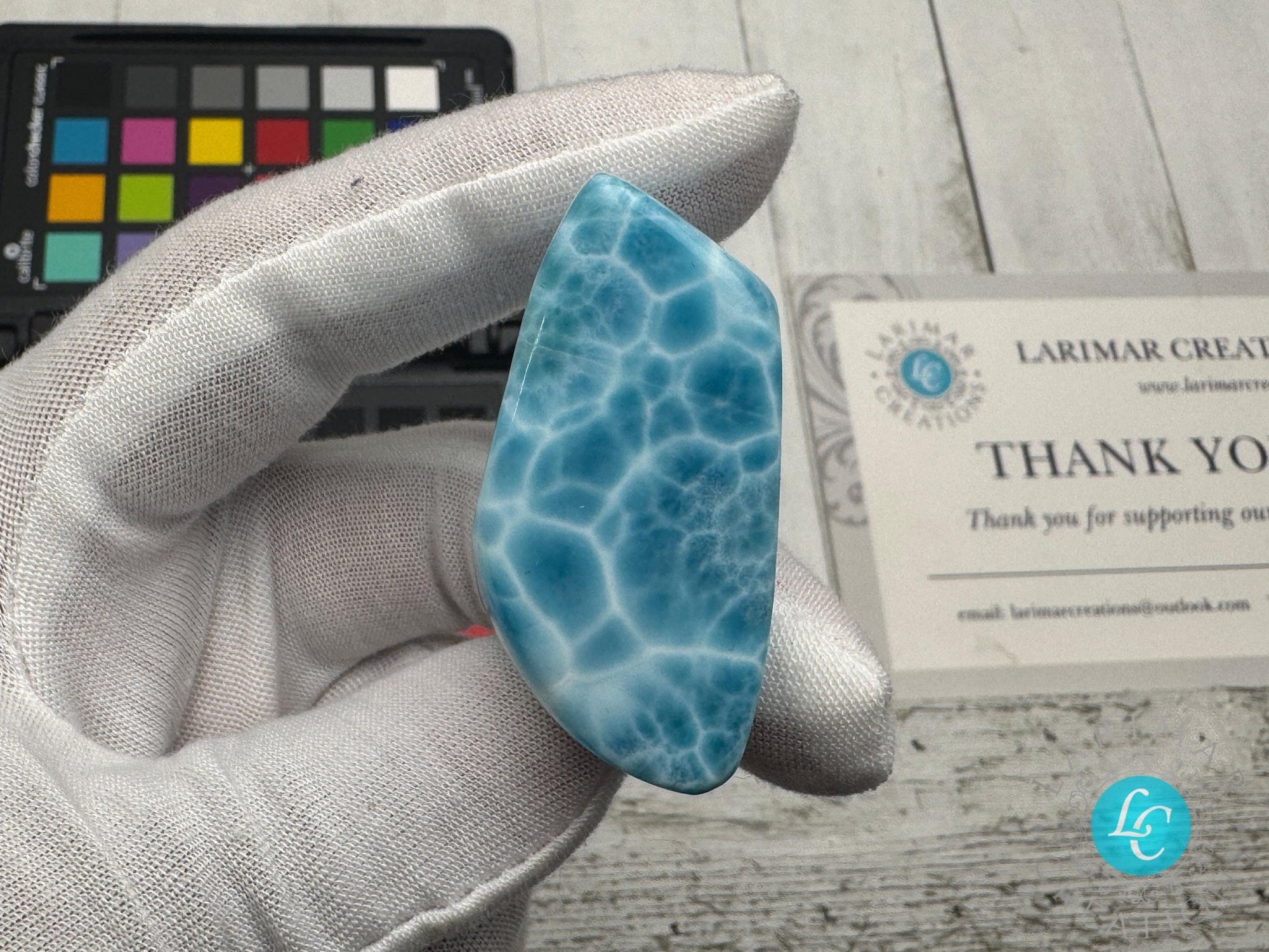 Larimar cabochon Gemstone Collector&#39;s - Larimar Creations
