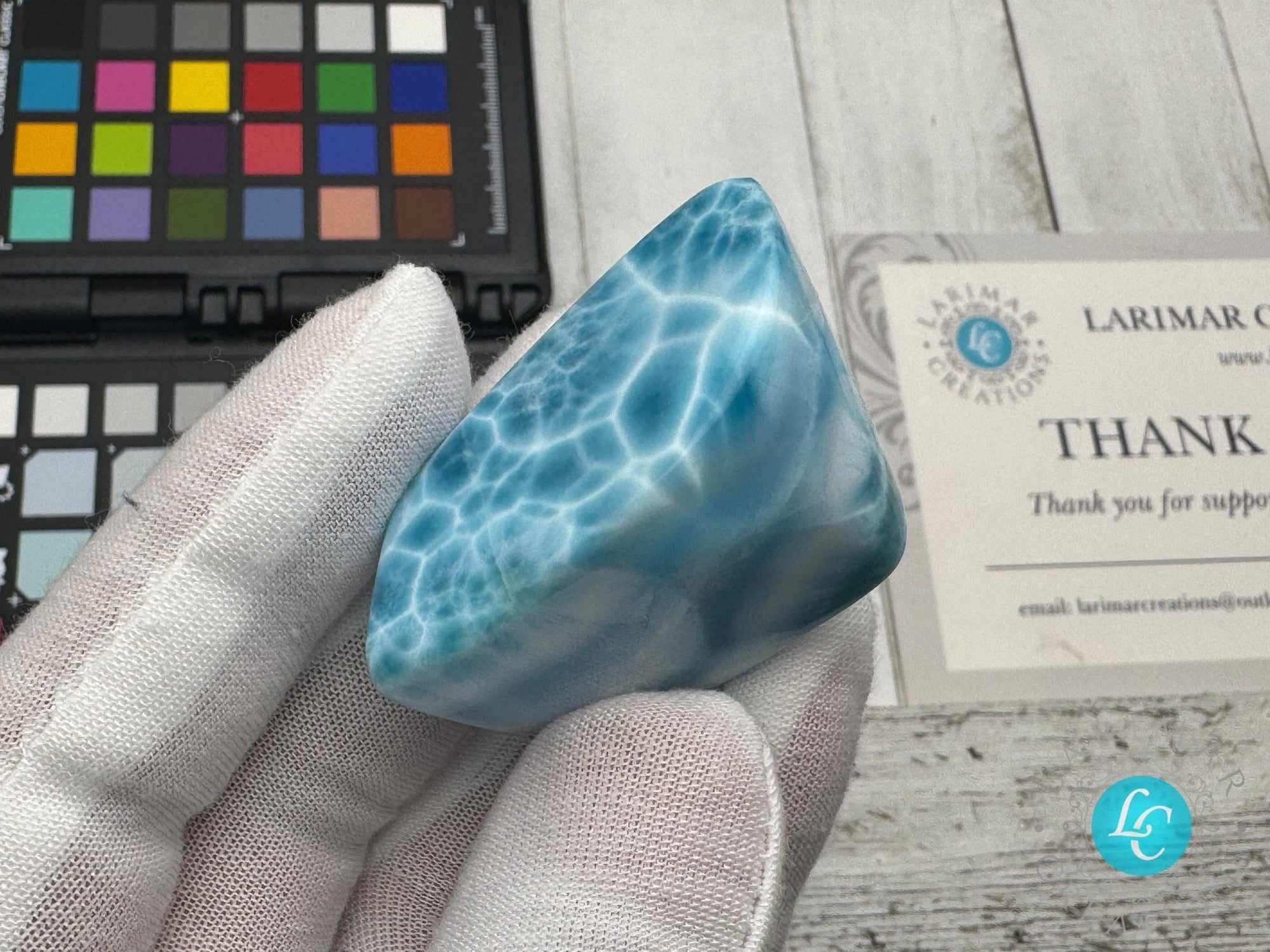 Larimar cabochon Gemstone Collector&#39;s - Larimar Creations