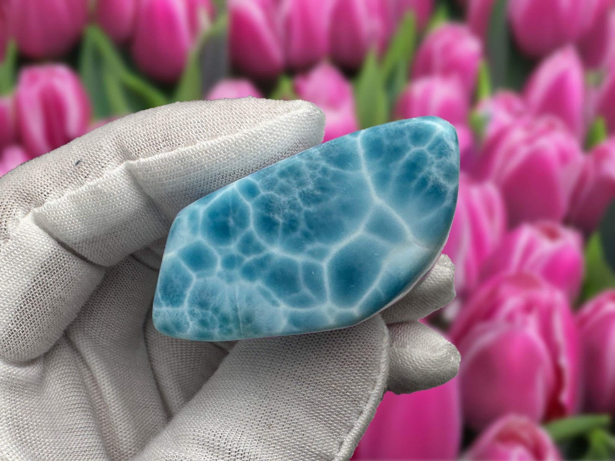 Larimar cabochon Gemstone Collector&#39;s - Larimar Creations