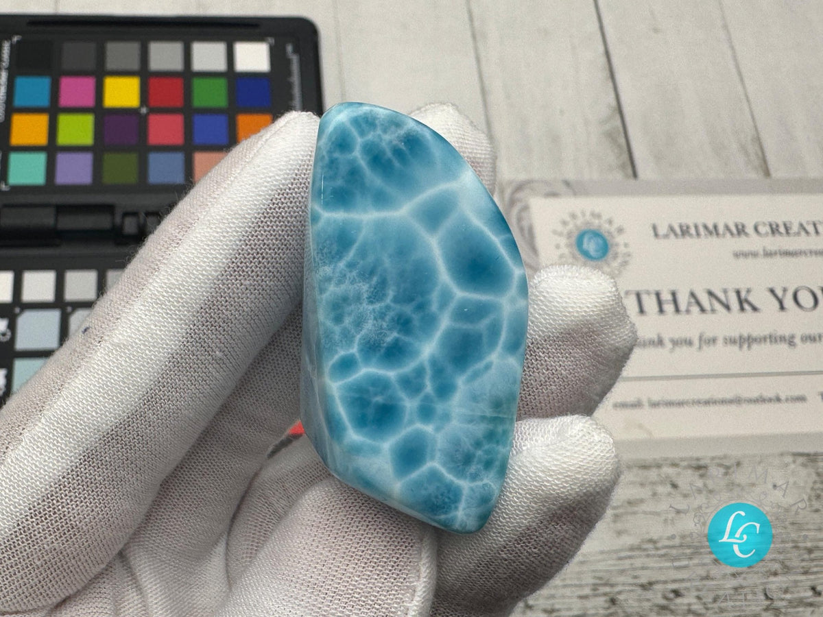Larimar cabochon Gemstone Collector's - Larimar Creations