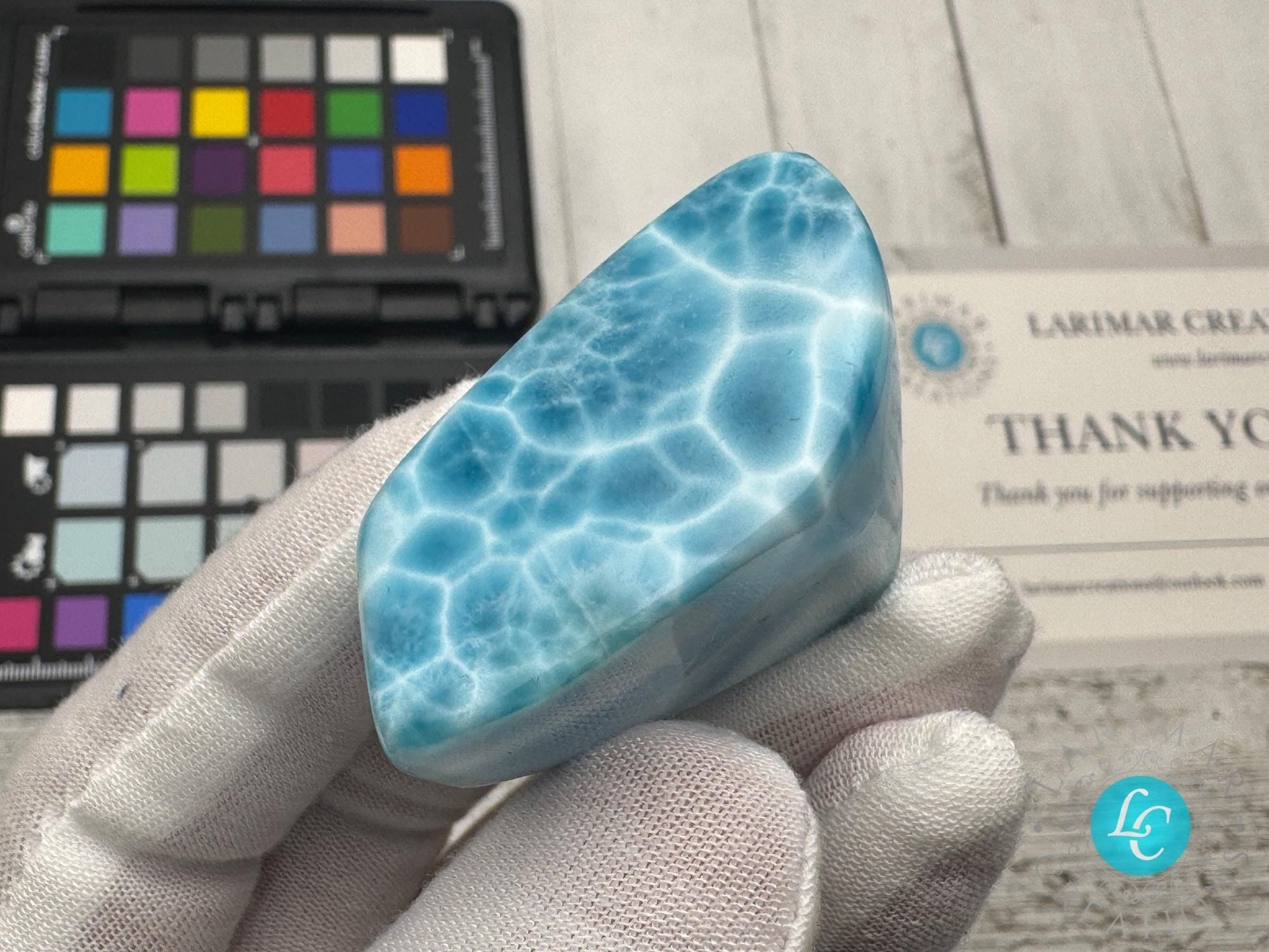 Larimar cabochon Gemstone Collector&#39;s - Larimar Creations