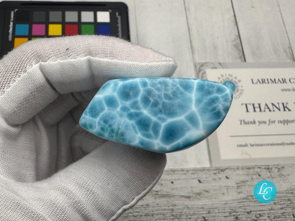Larimar cabochon Gemstone Collector's - Larimar Creations