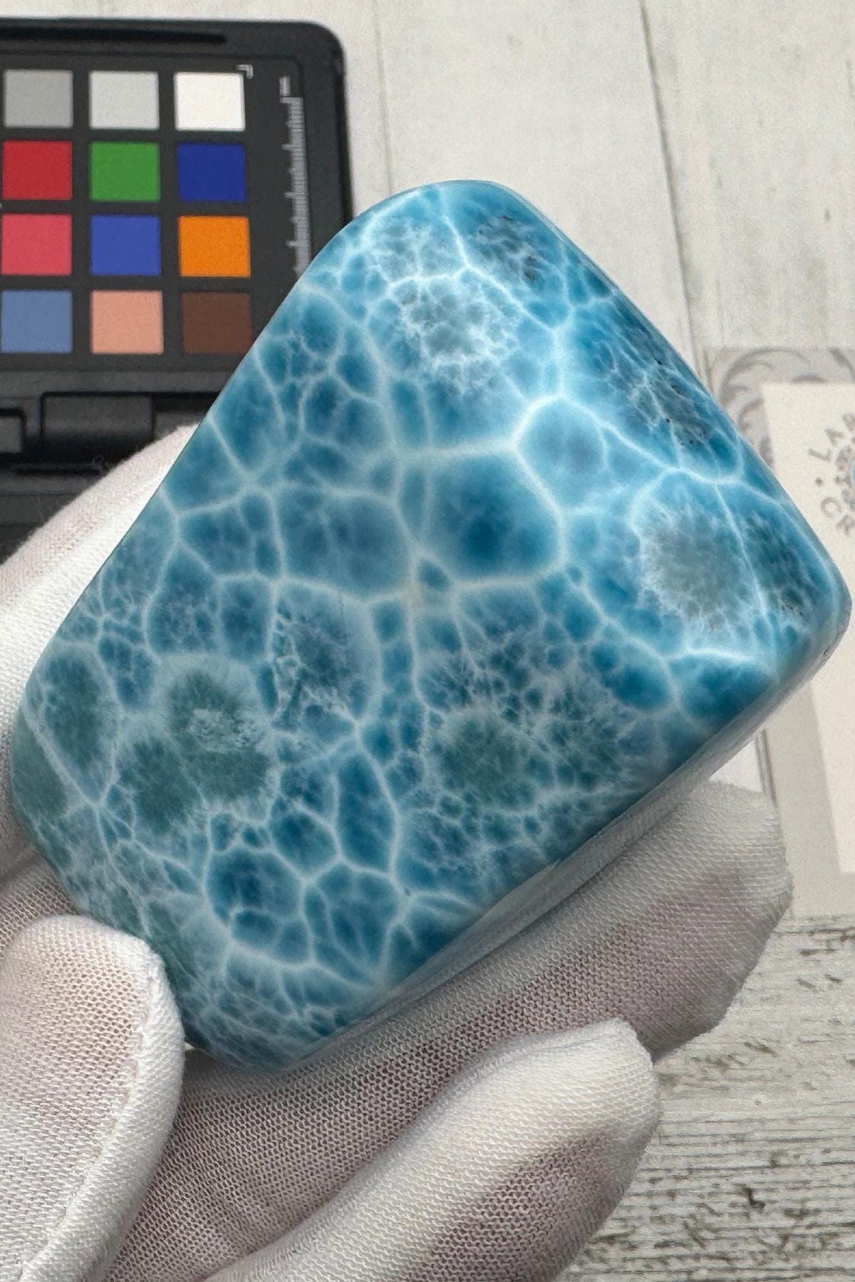 Larimar Cabochon Large Specimen Collector's rare. - Larimar Creations