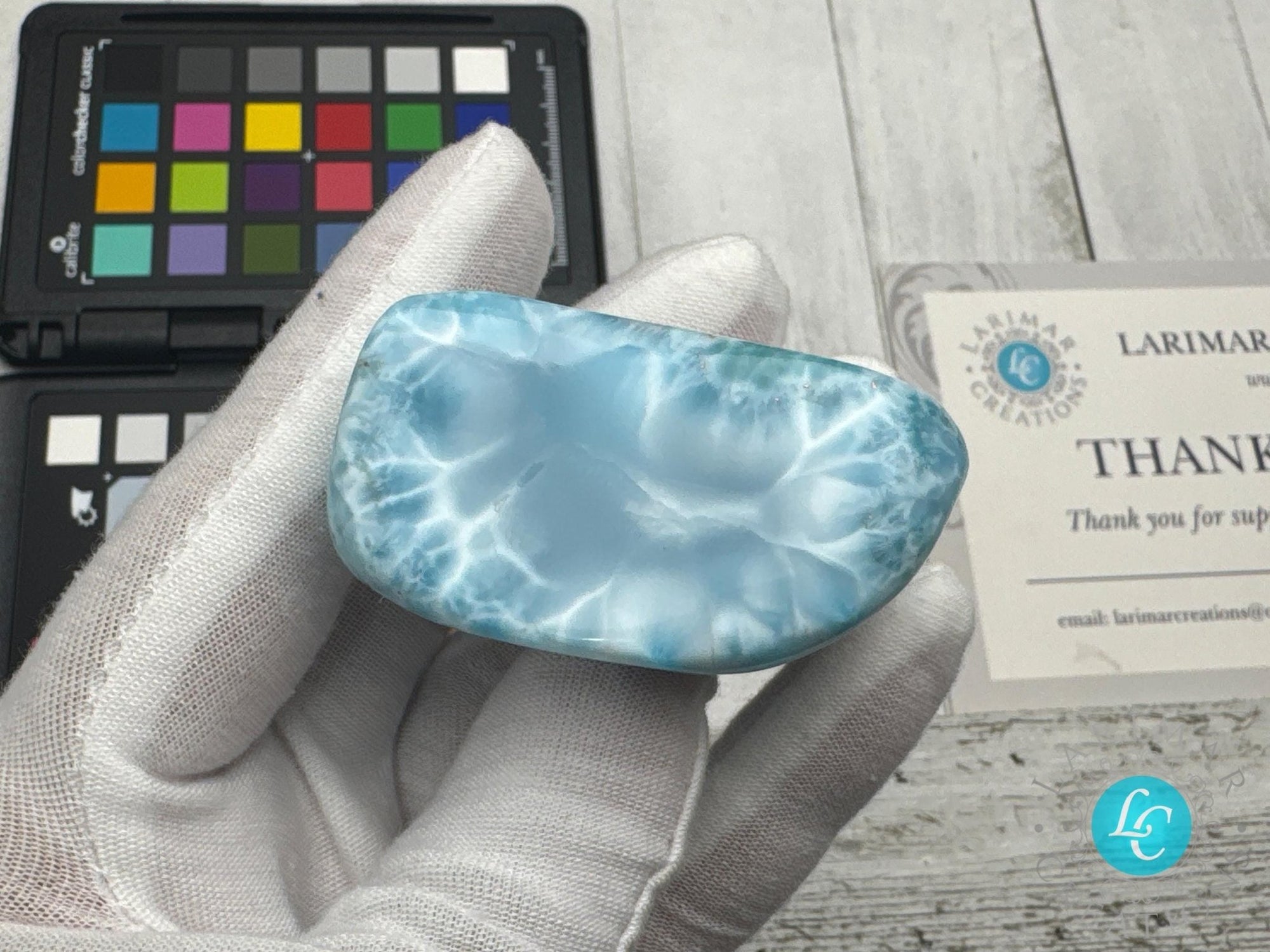 Larimar Cabochon small Collector&#39;s - Larimar Creations