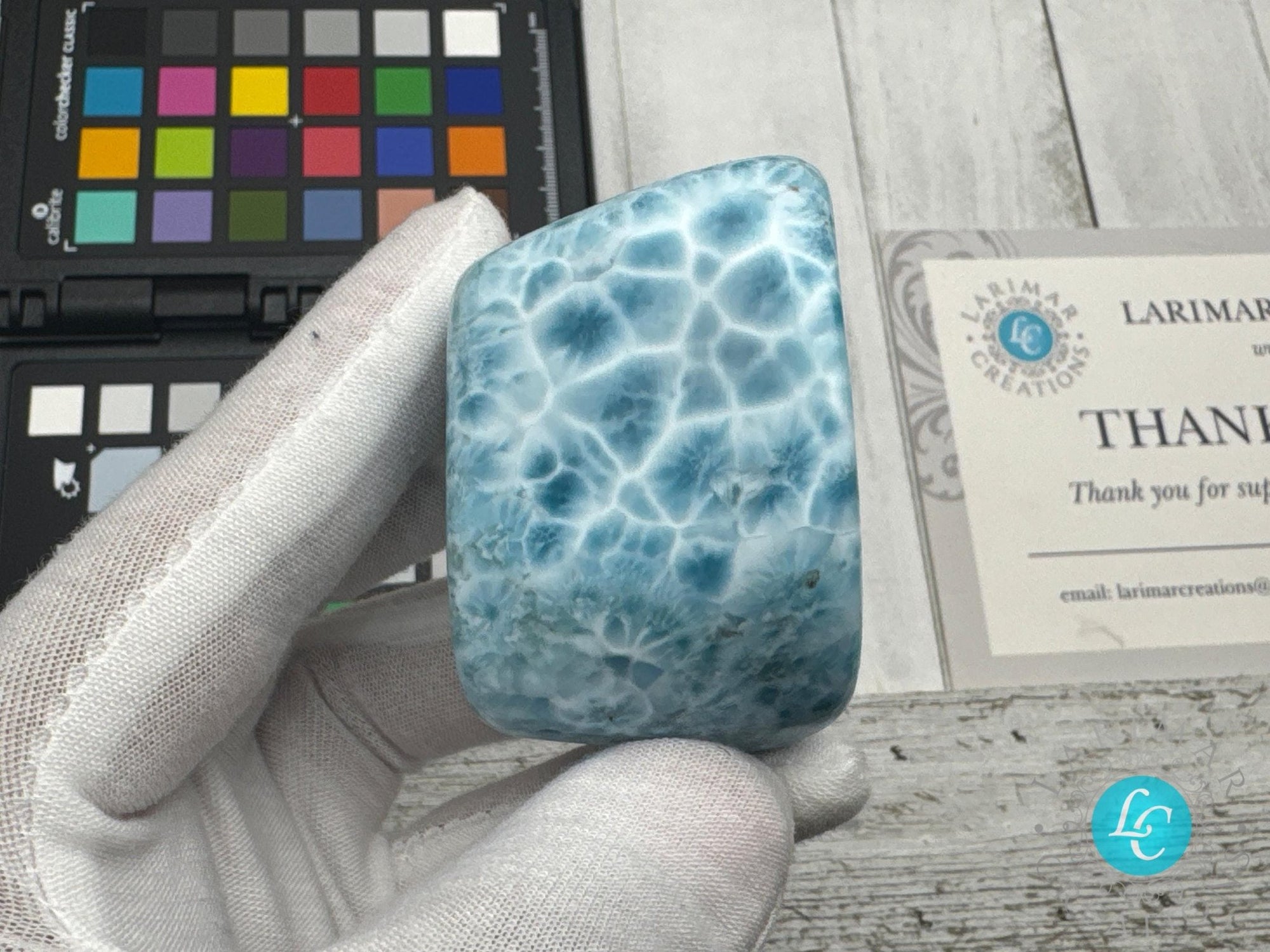 Larimar Cabochon small Collector&#39;s - Larimar Creations