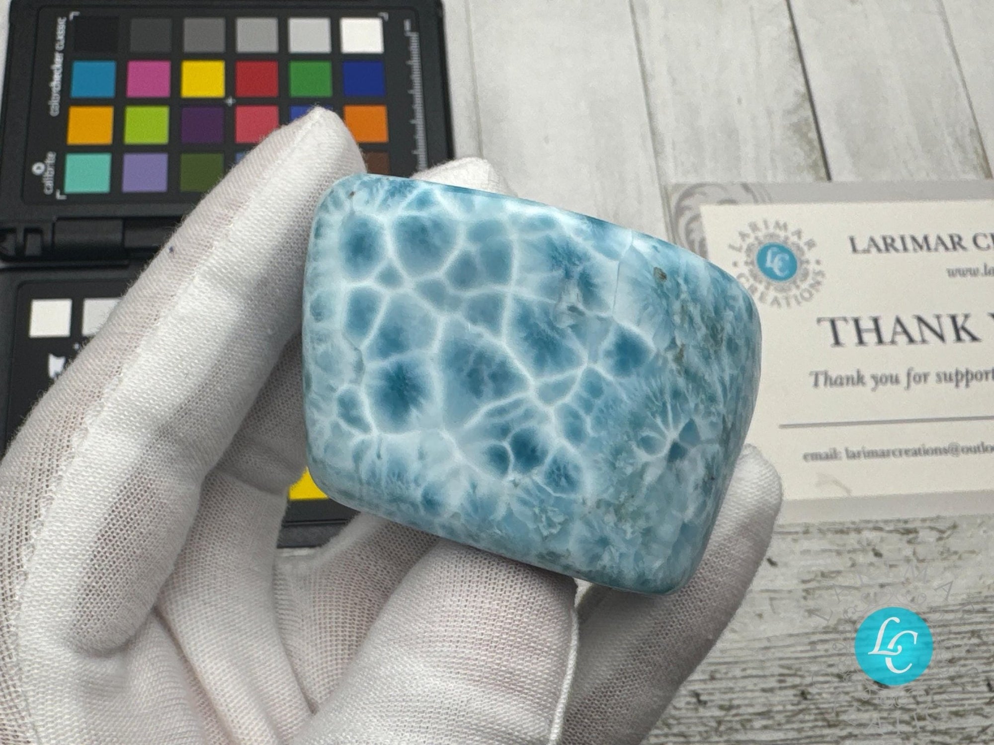 Larimar Cabochon small Collector&#39;s - Larimar Creations