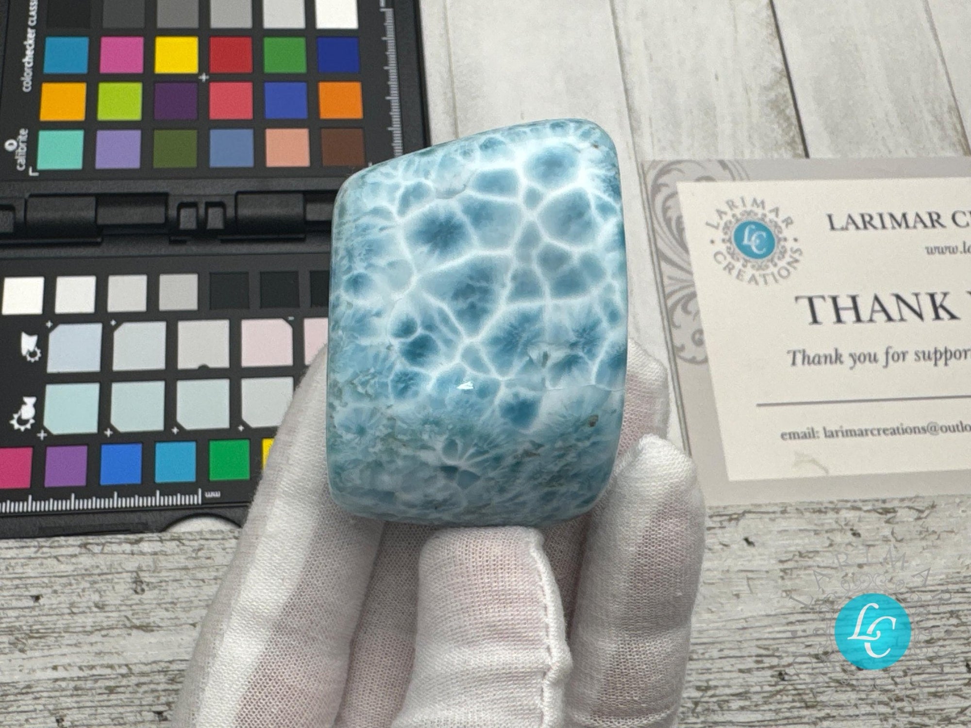 Larimar Cabochon small Collector&#39;s - Larimar Creations