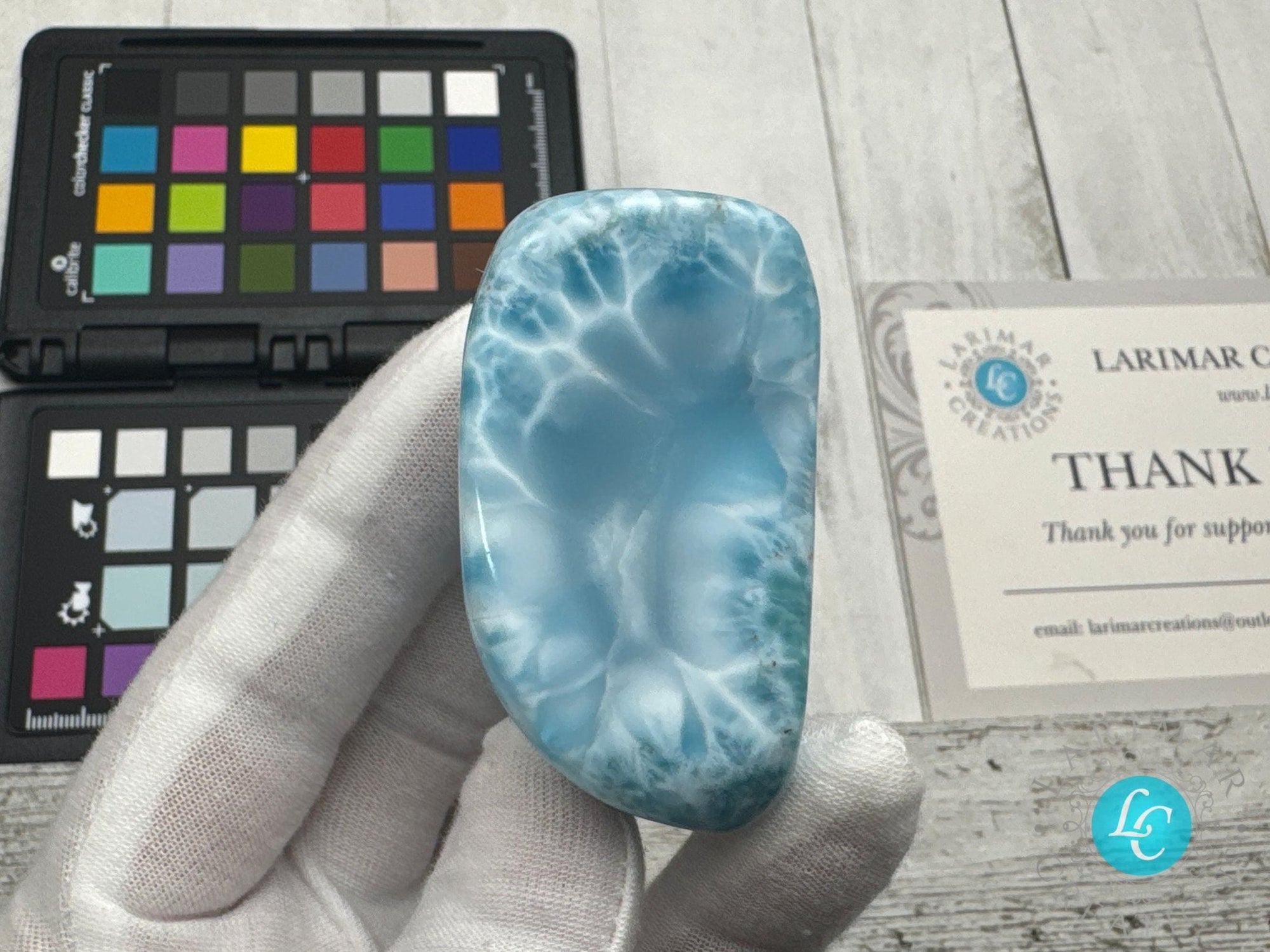 Larimar Cabochon small Collector&#39;s - Larimar Creations