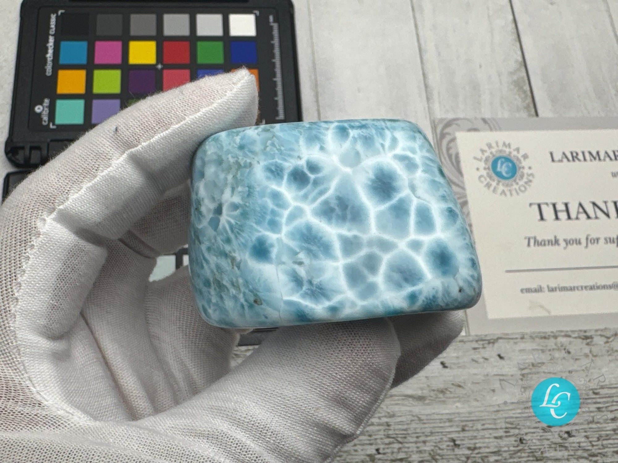 Larimar Cabochon small Collector&#39;s - Larimar Creations