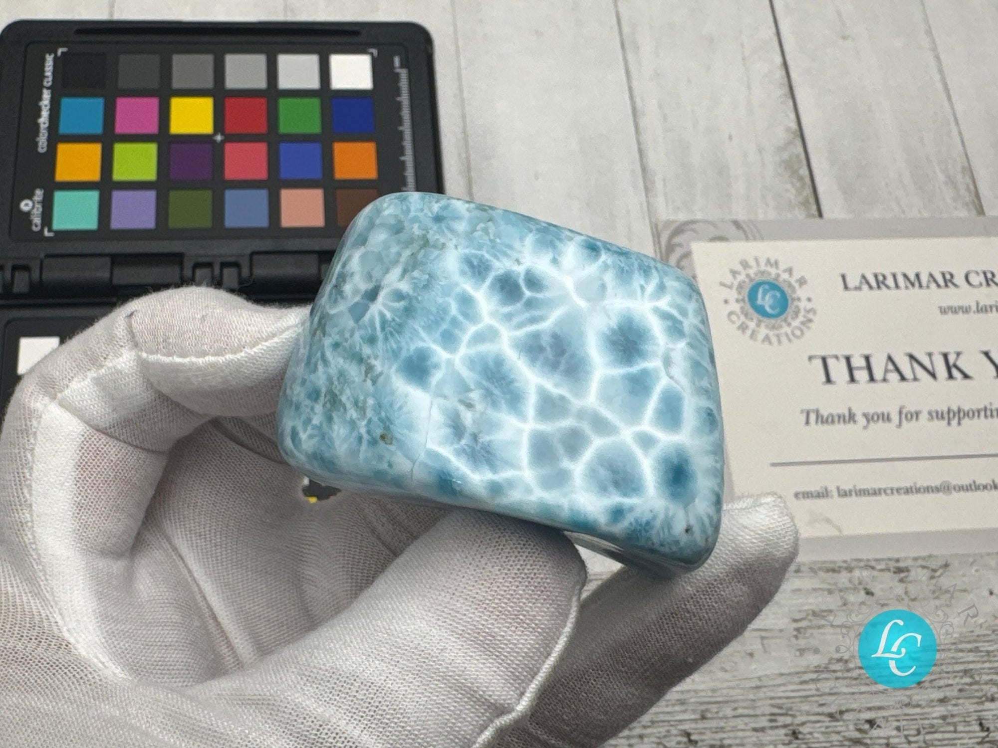 Larimar Cabochon small Collector&#39;s - Larimar Creations