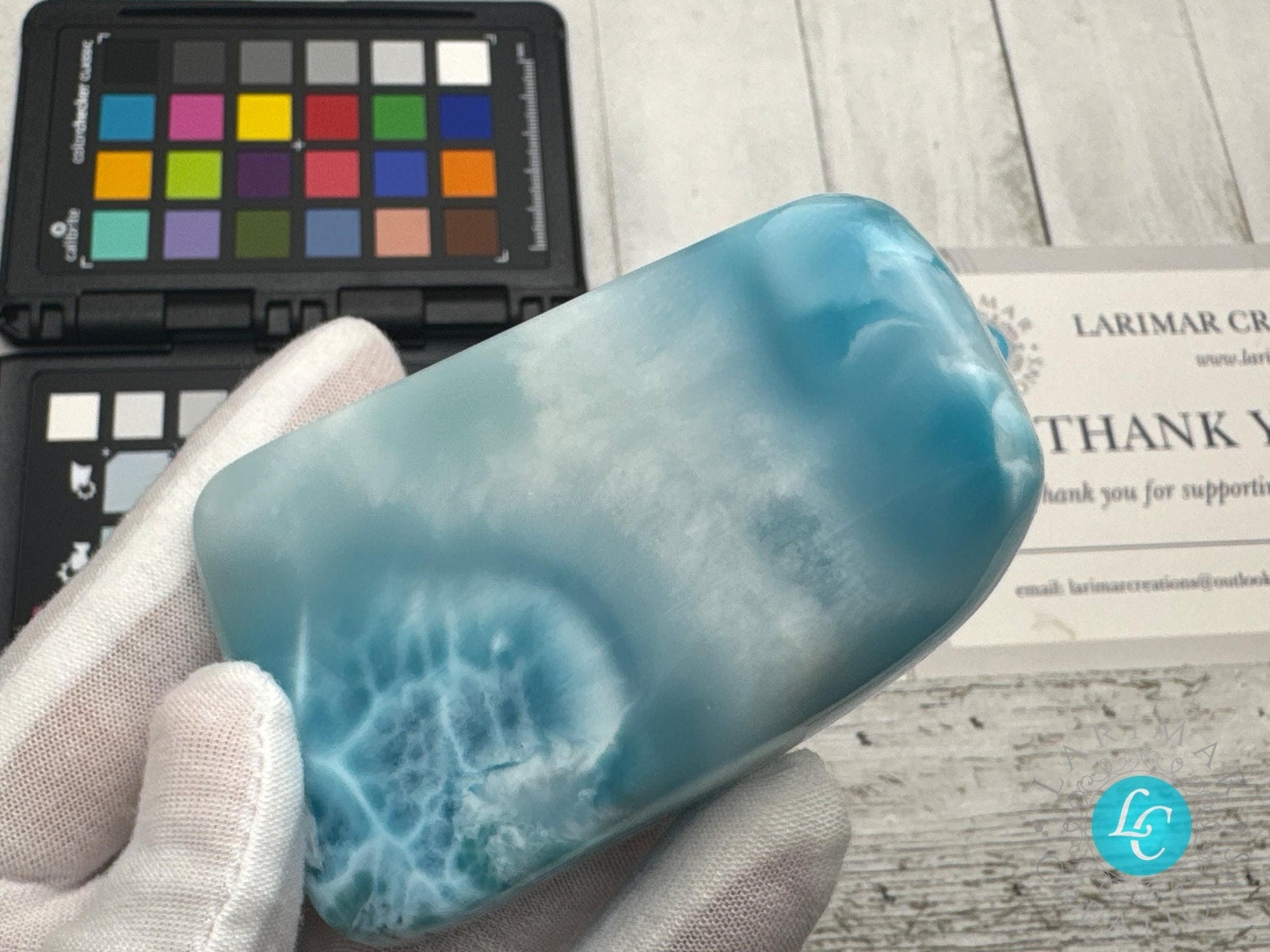 Larimar Cabochon super Blue Gemstone Collector&#39;s - Larimar Creations