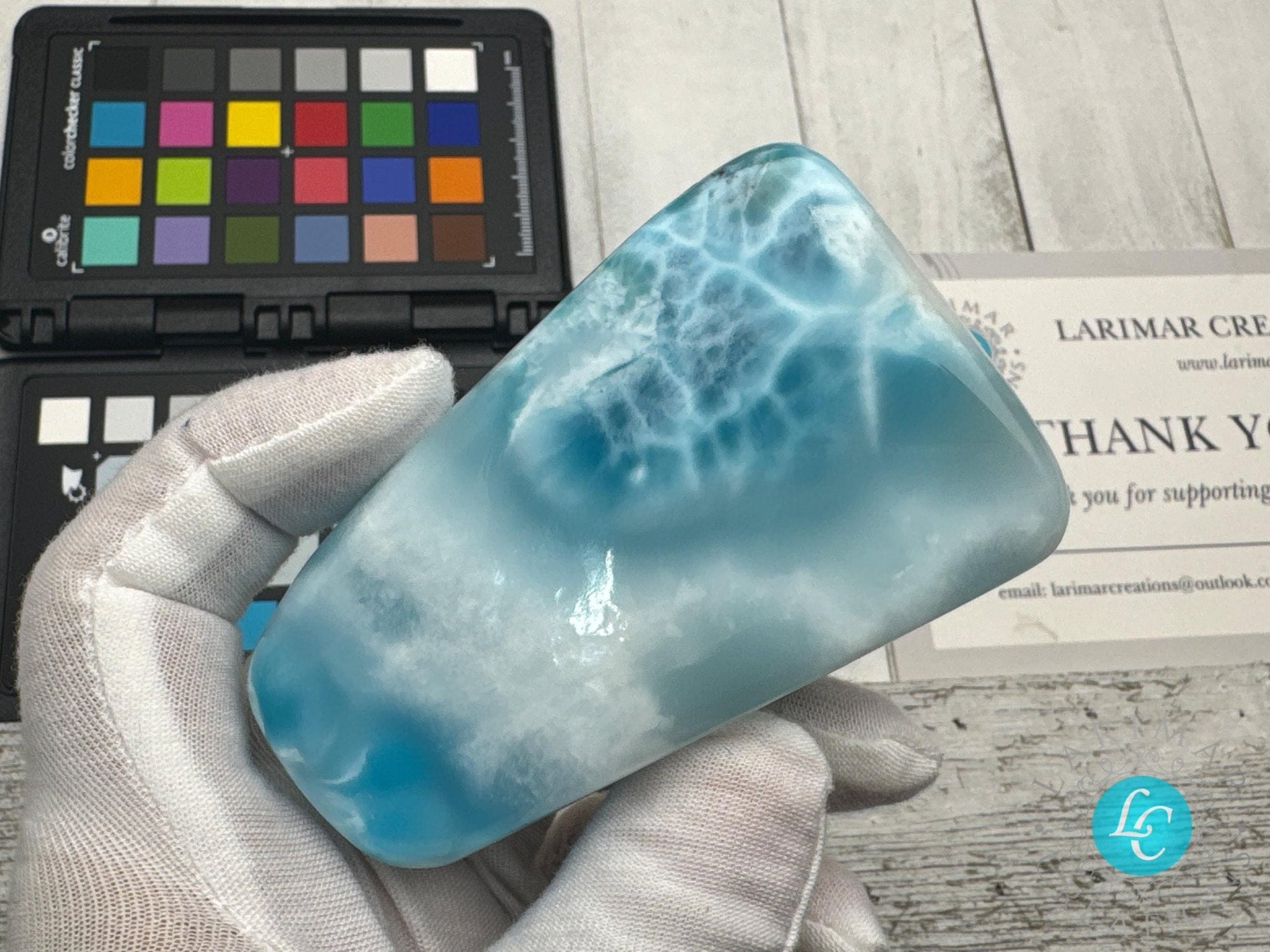 Larimar Cabochon super Blue Gemstone Collector&#39;s - Larimar Creations